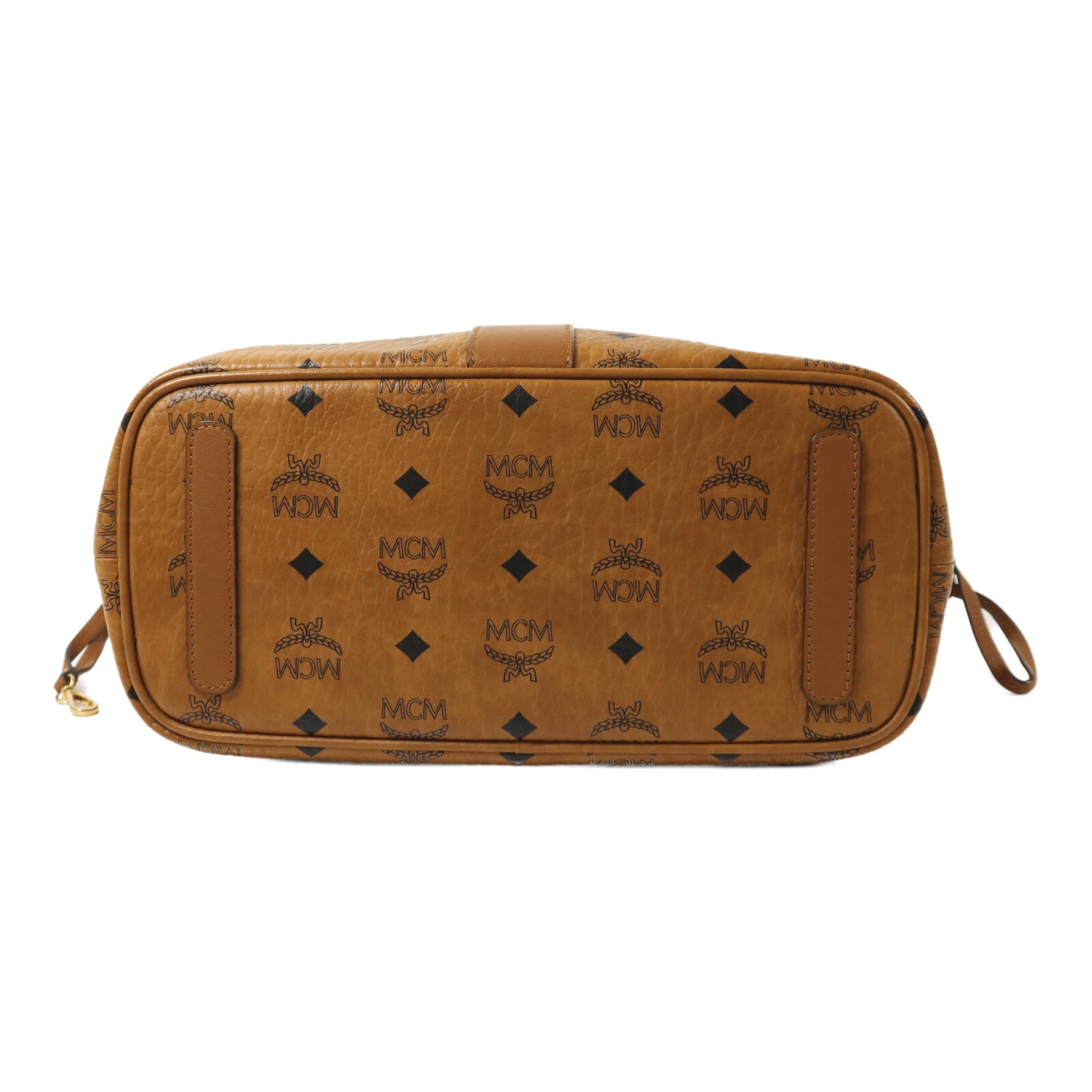 MCM 牛皮皮革Tote Bag金扣手挽袋