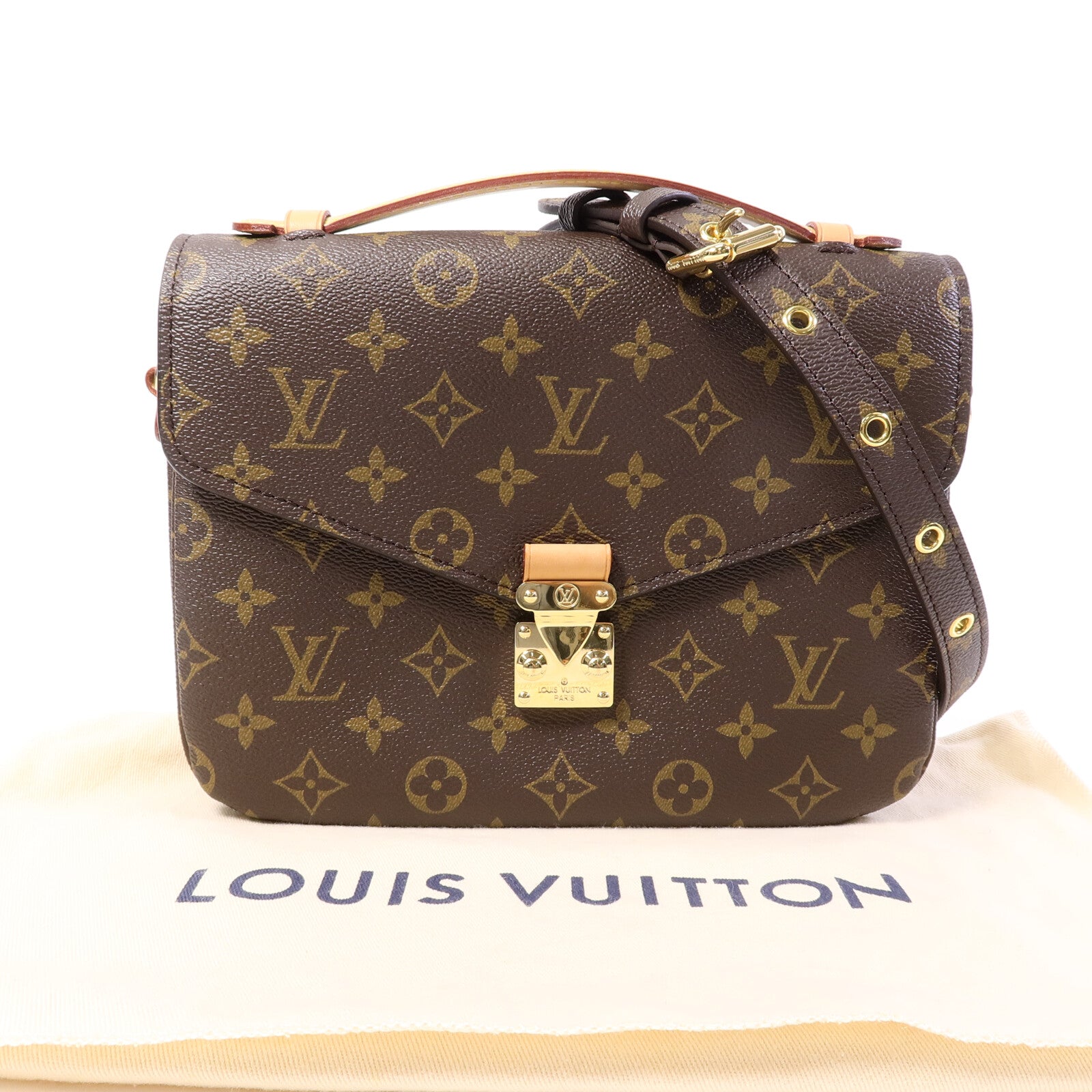 LOUIS VUITTON Monogram Pochette Metis MM手挽肩背兩用袋