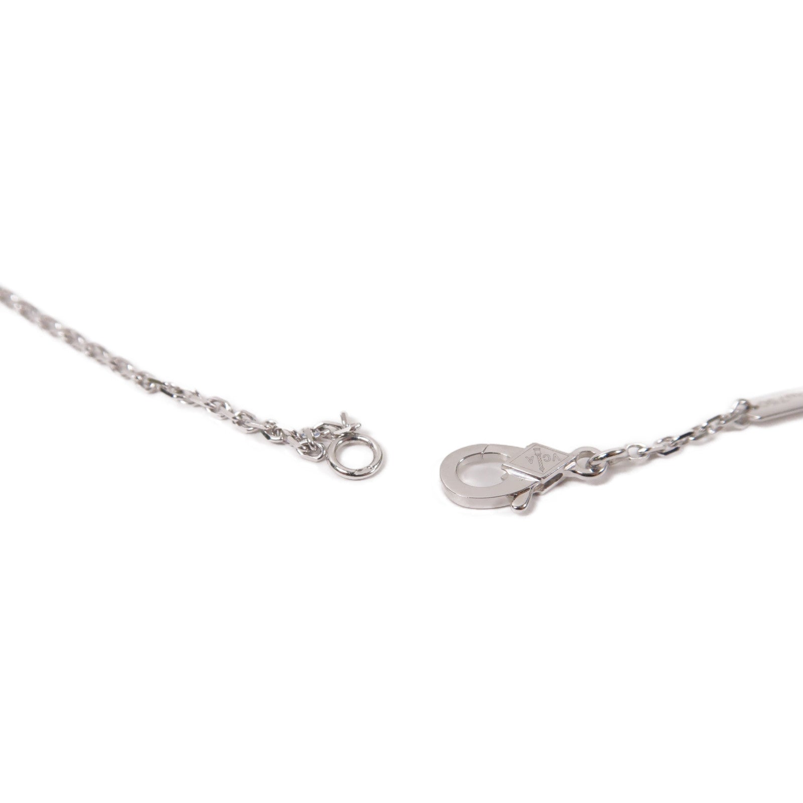 Van Cleef & Arpels 18K白金Vintage Alhambra項鍊白色