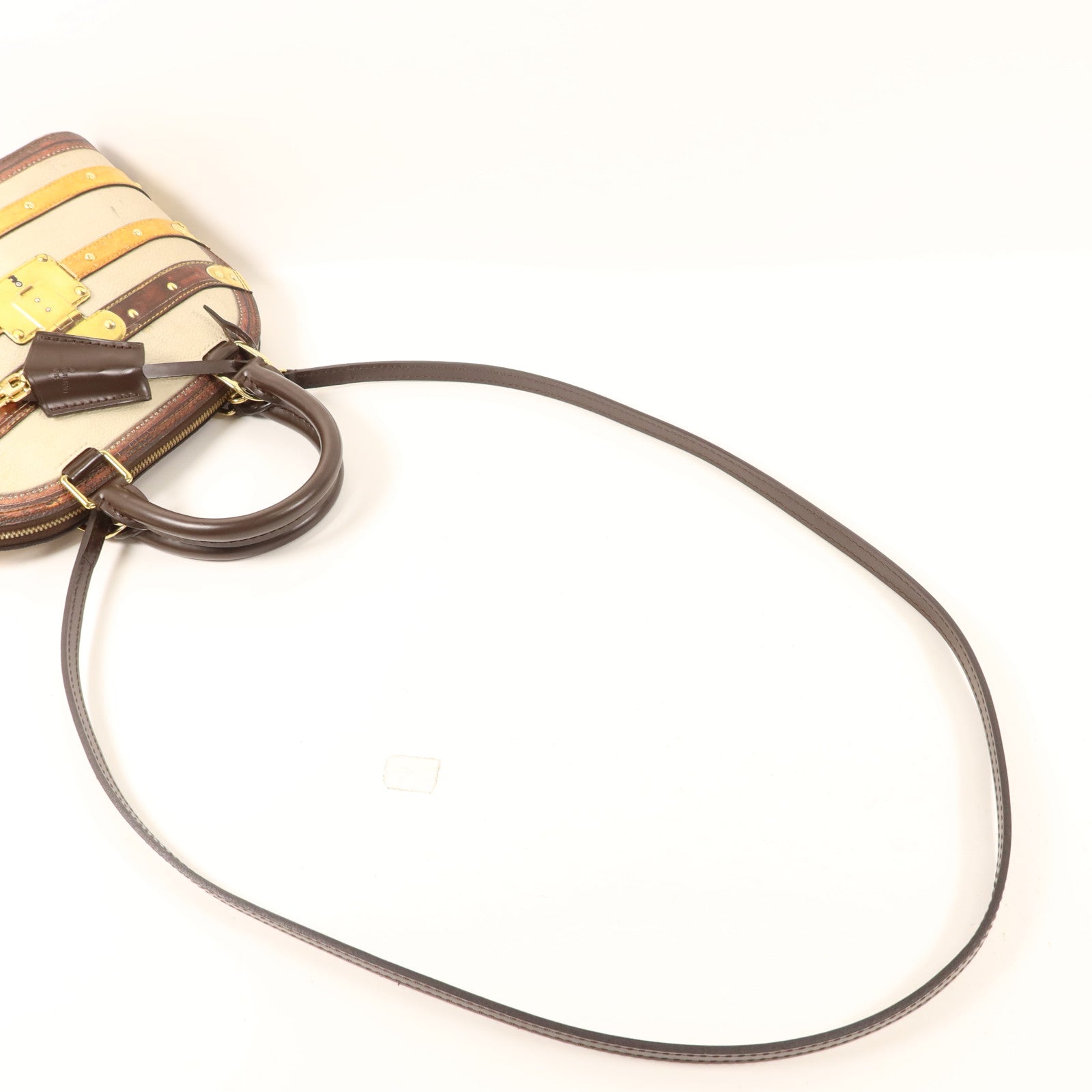 LOUIS VUITTON 皮革Alma BB Time Trunk金扣手挽肩背兩用袋