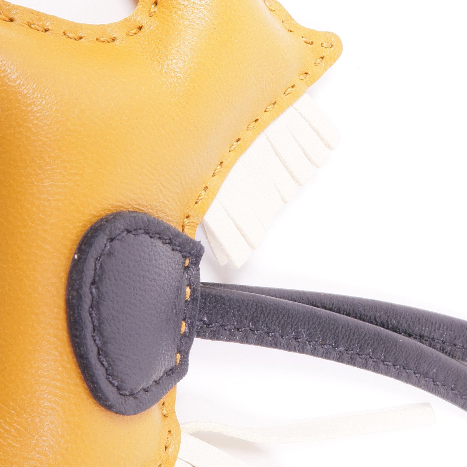 HERMES Swift皮革Rodeo PM掛飾Chai/ Nate/Noir