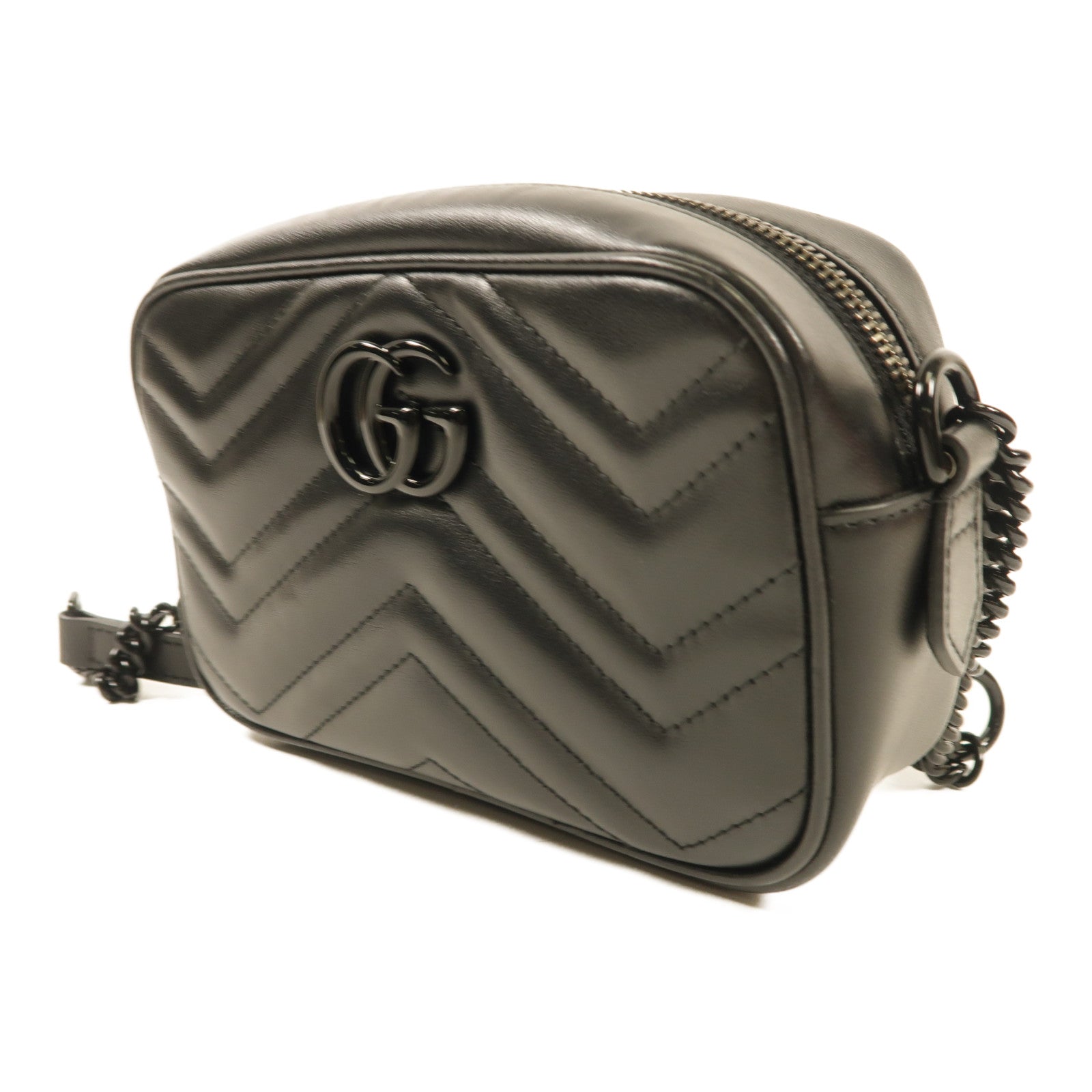 GUCCI 牛皮皮革GG Marmont Mini肩背袋