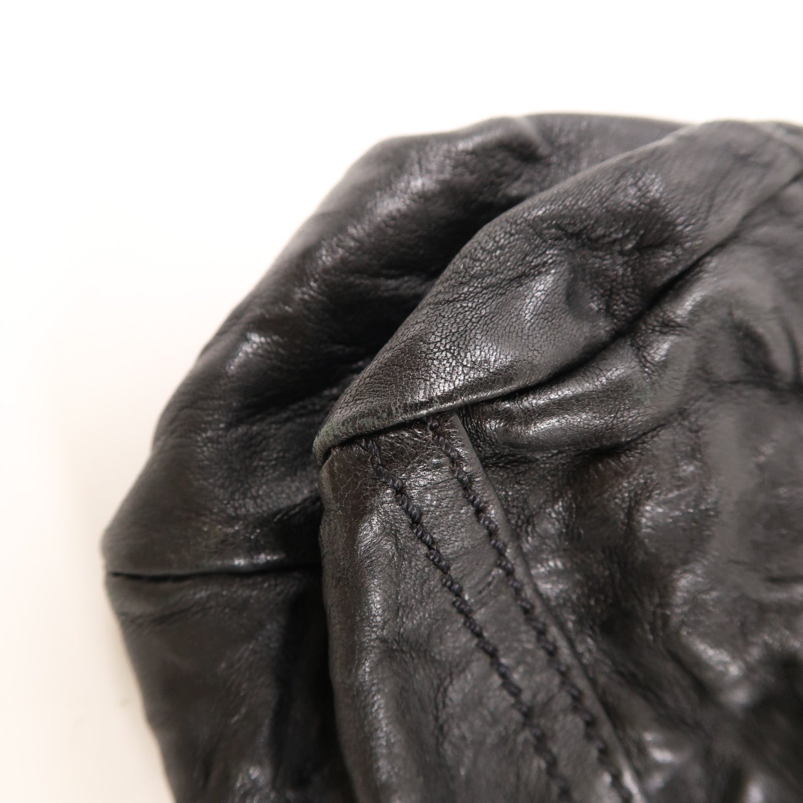 GIVENCHY 牛皮皮革Mini Pandora銀扣肩背袋黑色