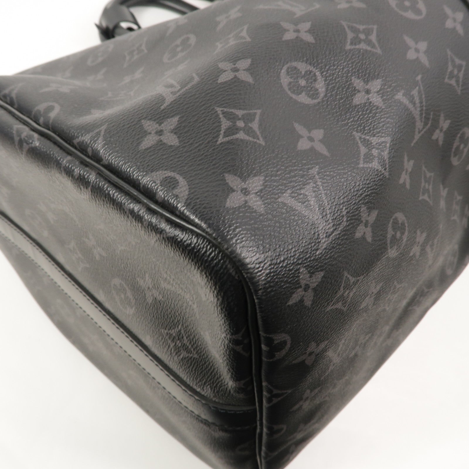 LOUIS VUITTON Monogram Eclipse Keepall Bandouliere 55手挽肩背兩用袋