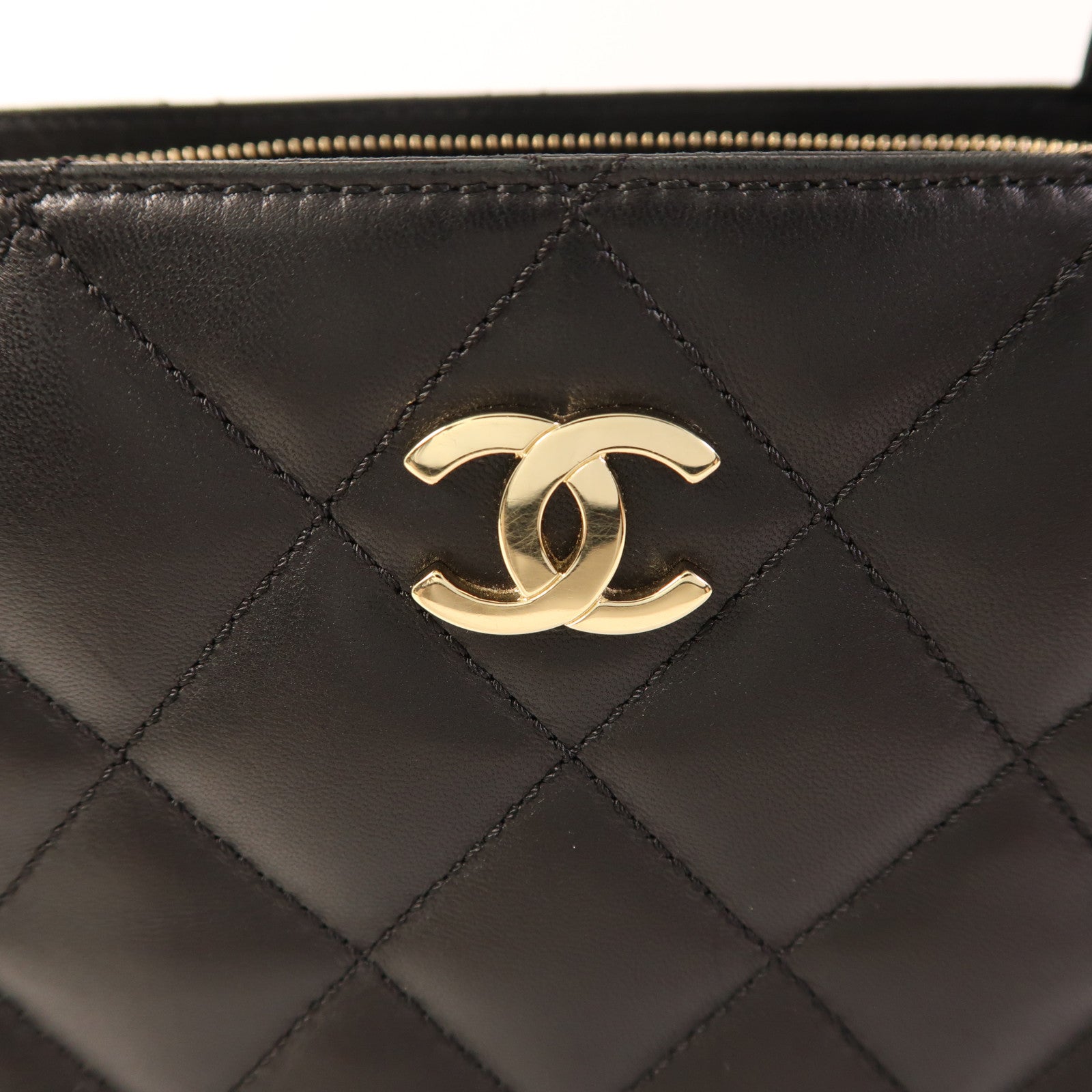 CHANEL 牛皮皮革Vintage Shoulder Bag金扣肩背袋