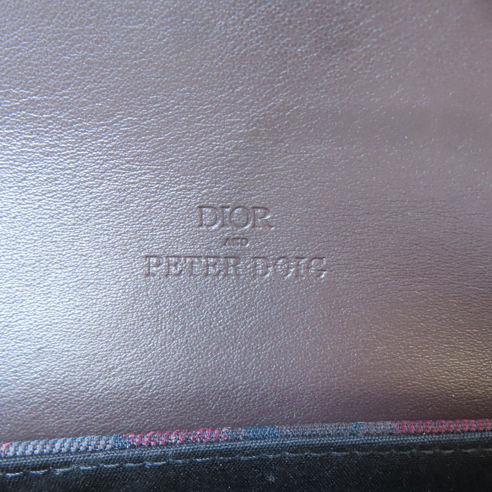 Dior 帆布Dior x Peter Doig Shoulder Bag肩背袋深藍色/深紅色/啡色