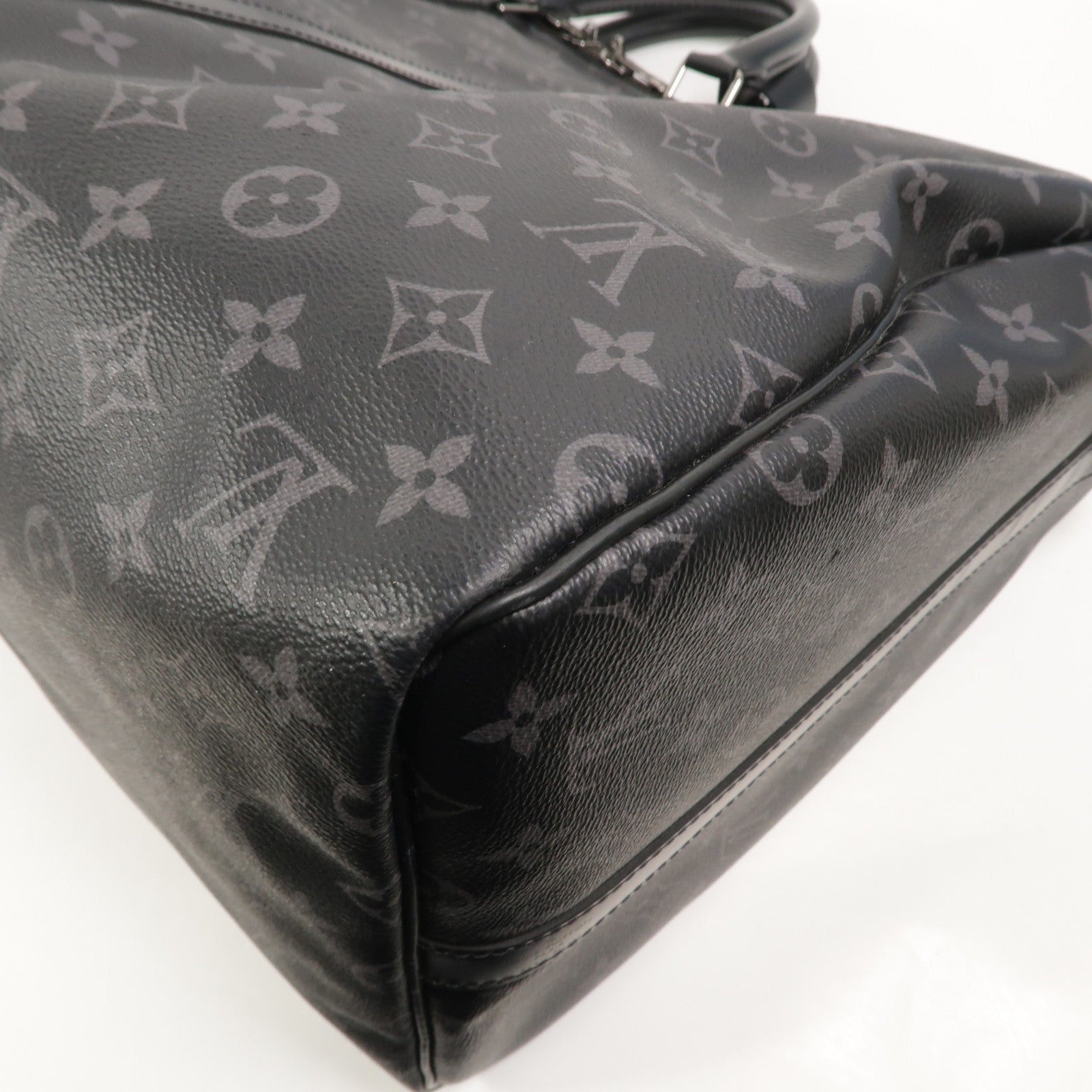 LOUIS VUITTON Monogram Eclipse Keepall Bandouliere 55手挽肩背兩用袋