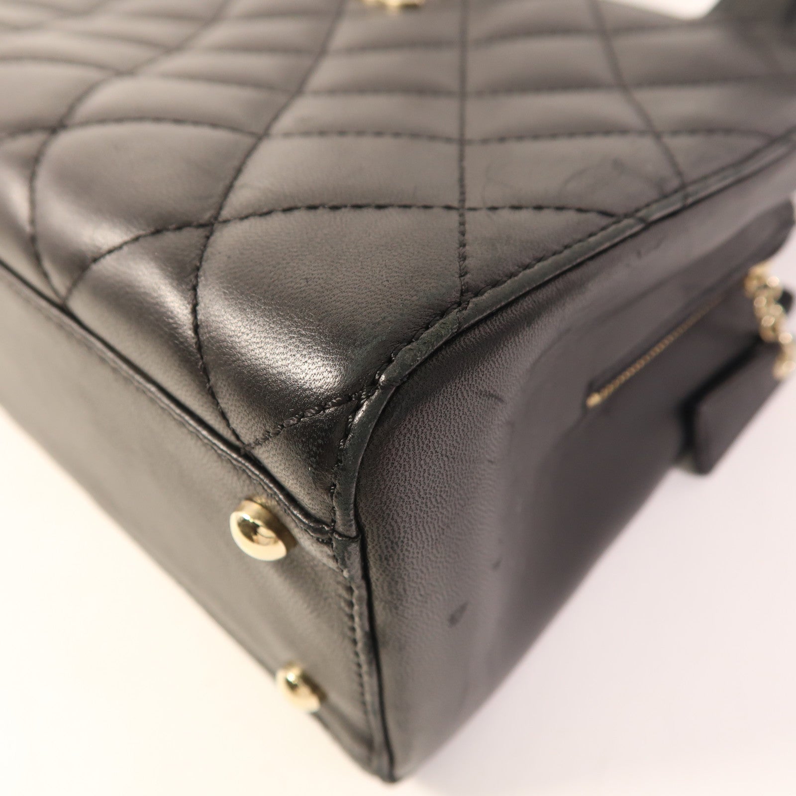 CHANEL 牛皮皮革Vintage Shoulder Bag金扣肩背袋