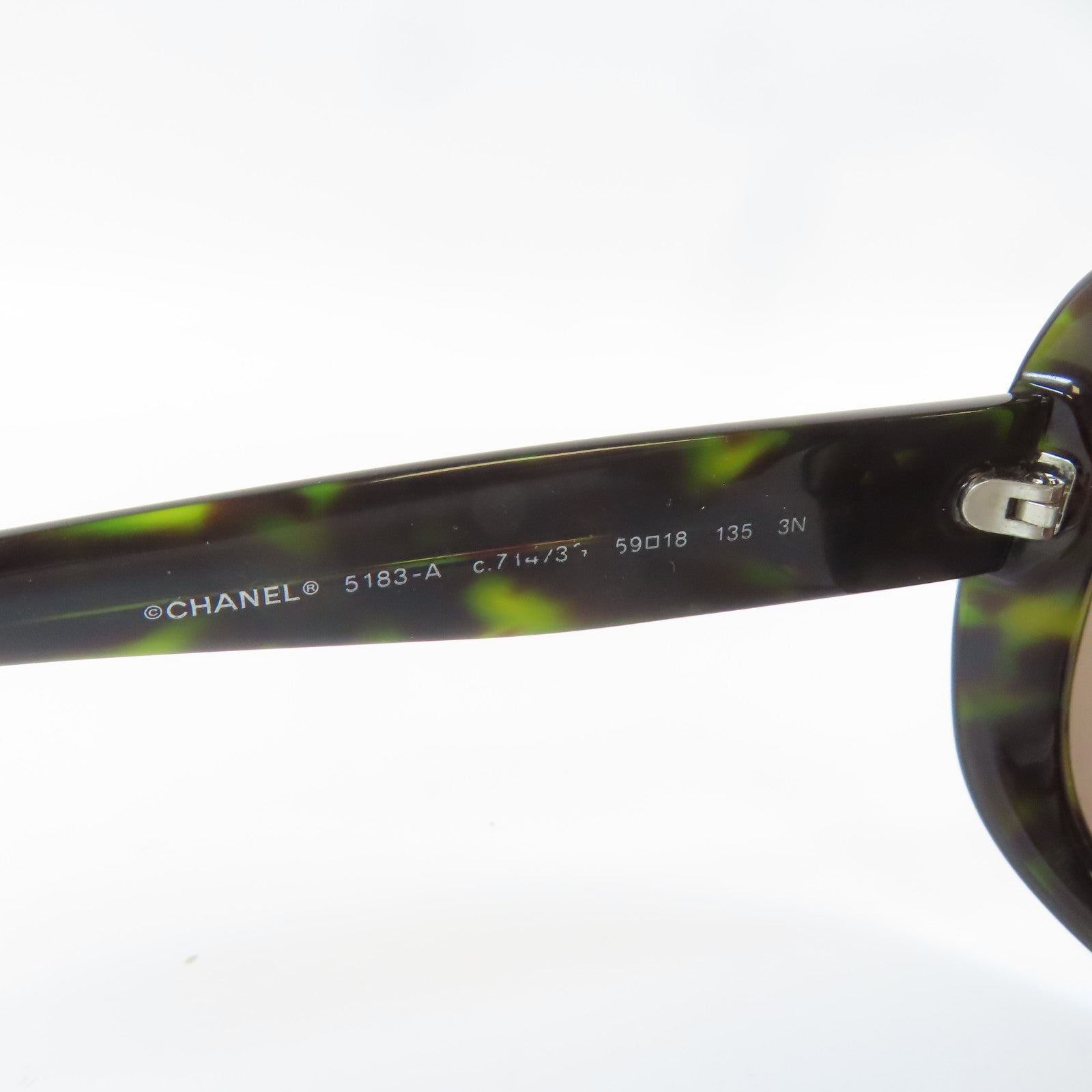 CHANEL PVC Sunglasses太陽眼鏡黑色/綠色
