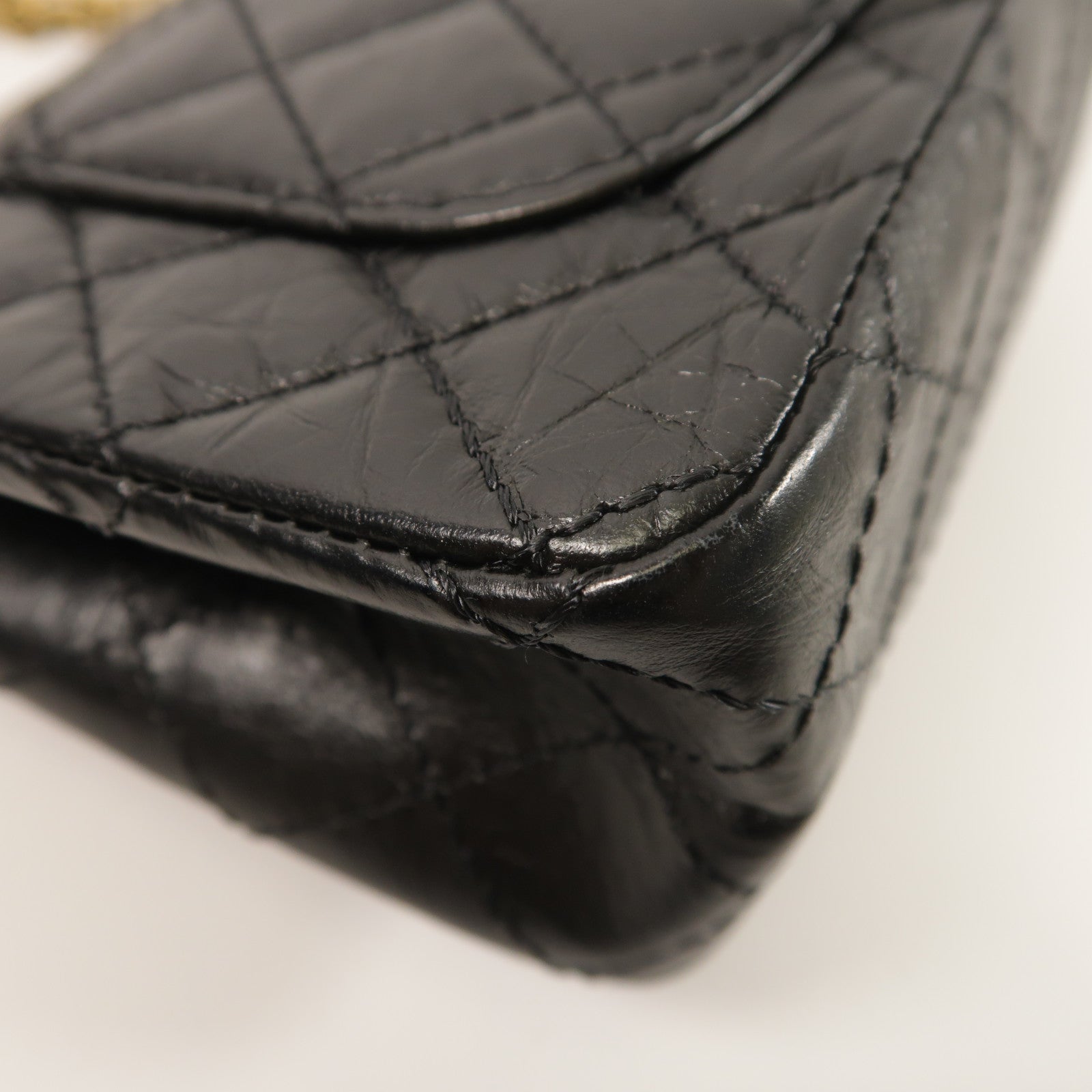 CHANEL 牛皮皮革2.55 Mini鏈帶肩背袋