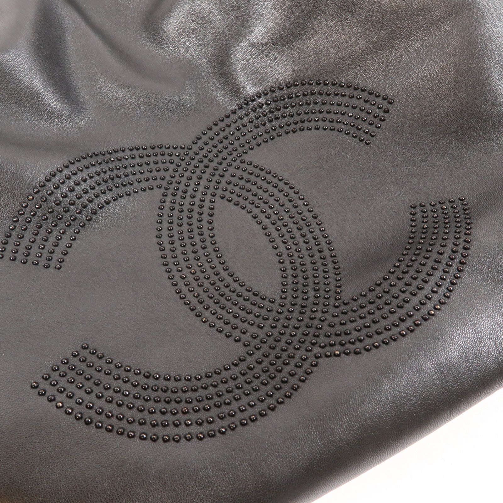 CHANEL 【激減優惠】羊皮皮革Shoulder Bag銀扣鏈帶肩背袋黑色