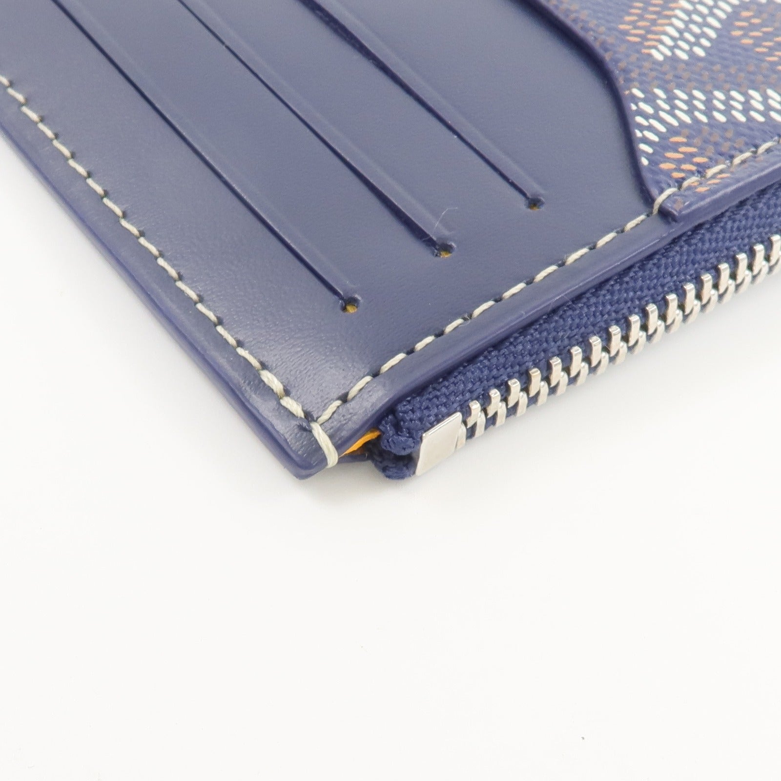 GOYARD 塗層帆布/牛皮皮革Bourbon Zipped卡片套