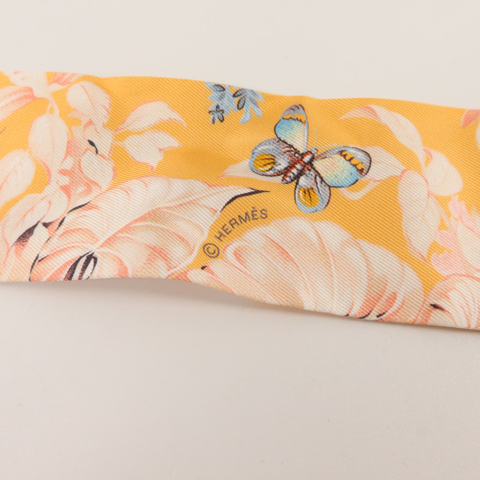 HERMES 絲質Twilly絲巾