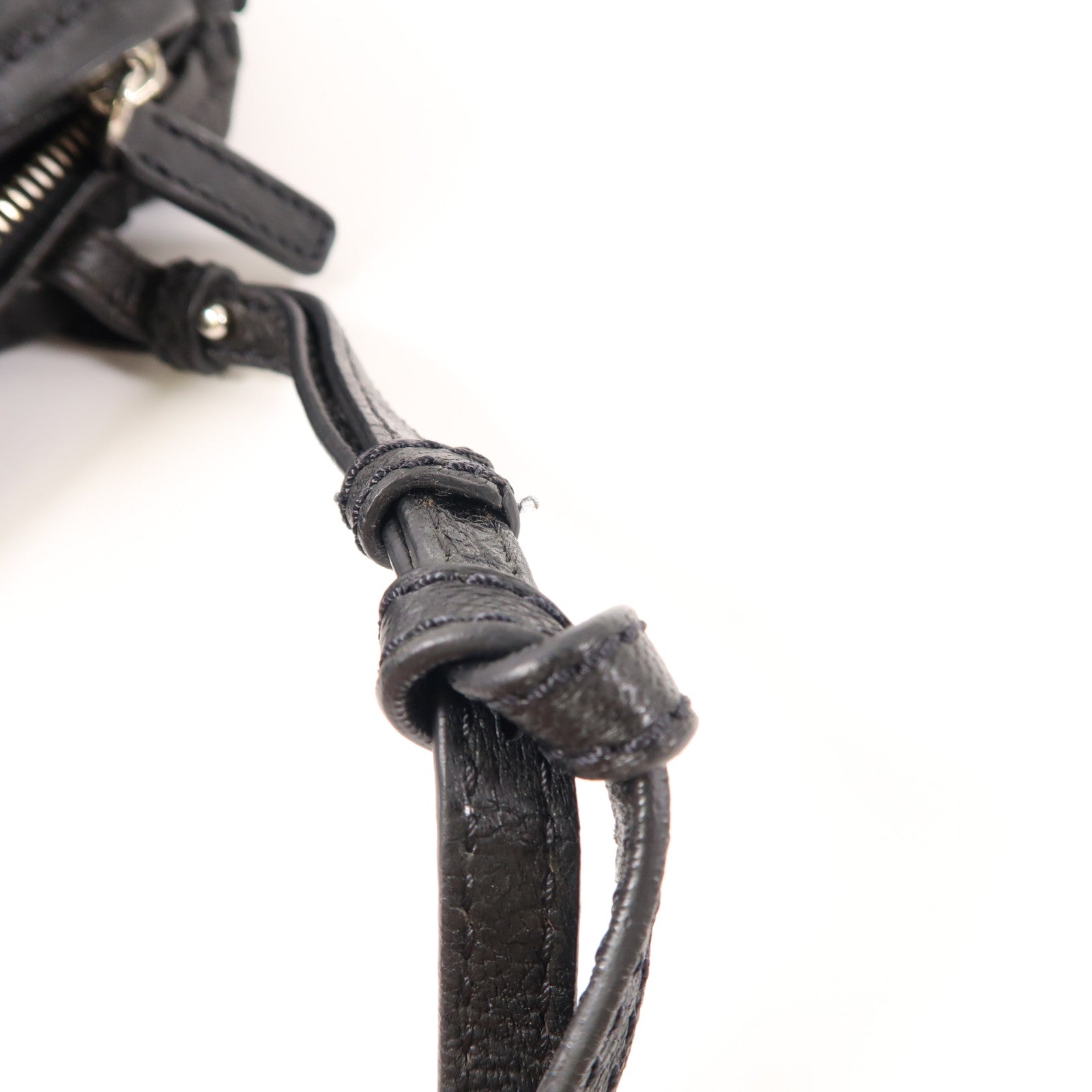 GIVENCHY 牛皮皮革Mini Pandora銀扣肩背袋黑色