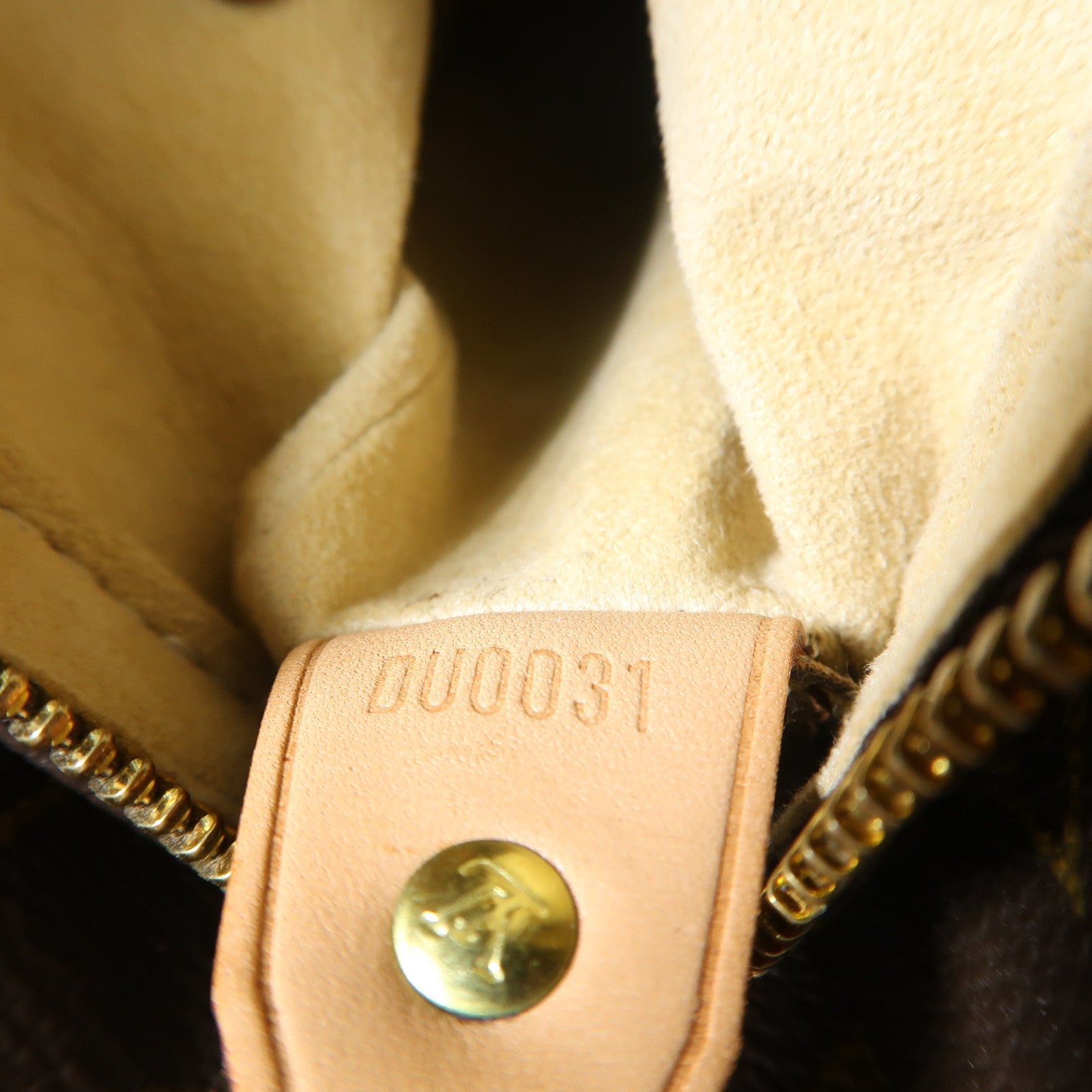 LOUIS VUITTON Monogram Looping GM金扣肩背袋啡色