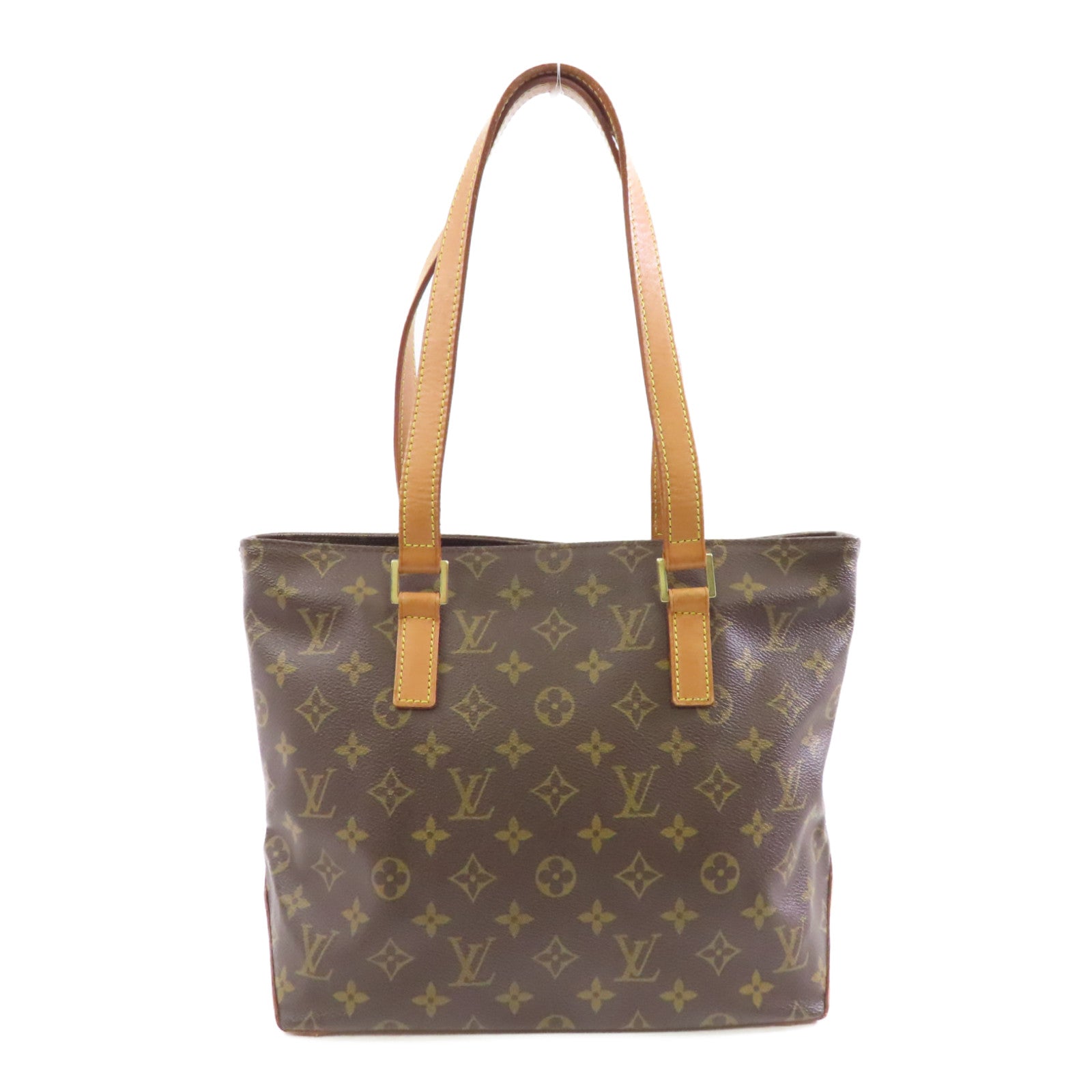 LOUIS VUITTON Monogram Cabas Piano金扣肩背袋啡色
