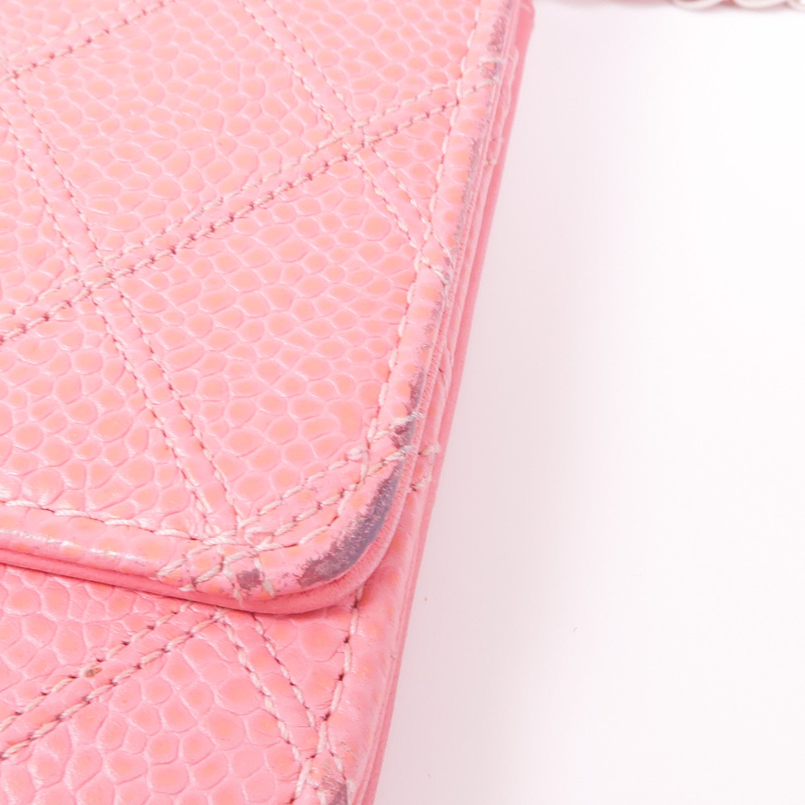 CHANEL 牛皮皮革Wallet On Chain銀扣鏈帶肩背袋