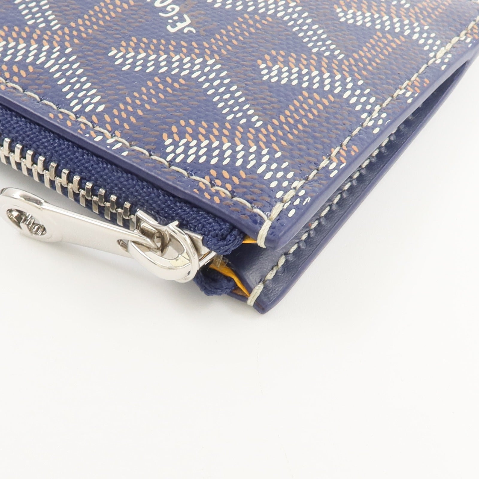 GOYARD 塗層帆布/牛皮皮革Bourbon Zipped卡片套