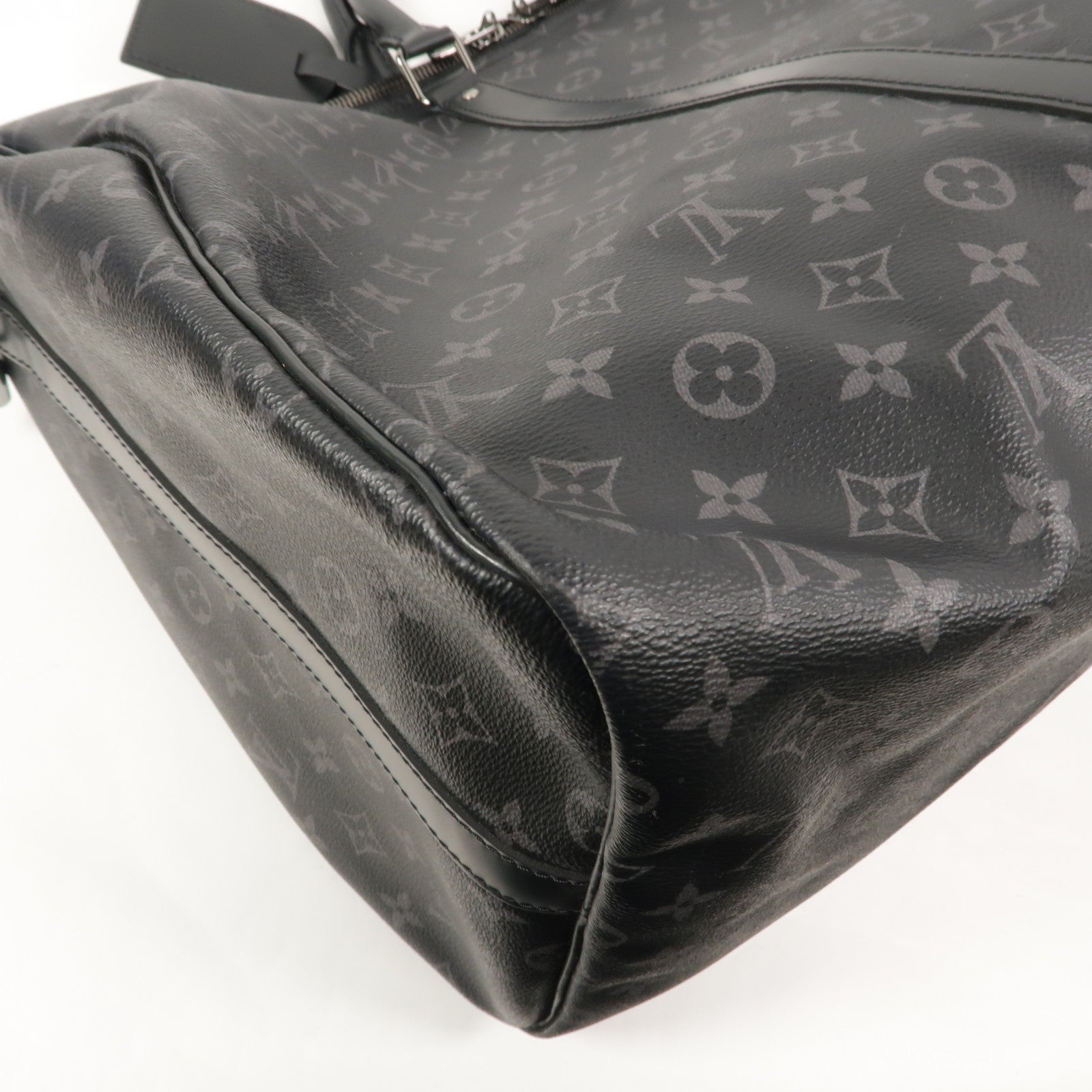 LOUIS VUITTON Monogram Eclipse Keepall Bandouliere 55手挽肩背兩用袋