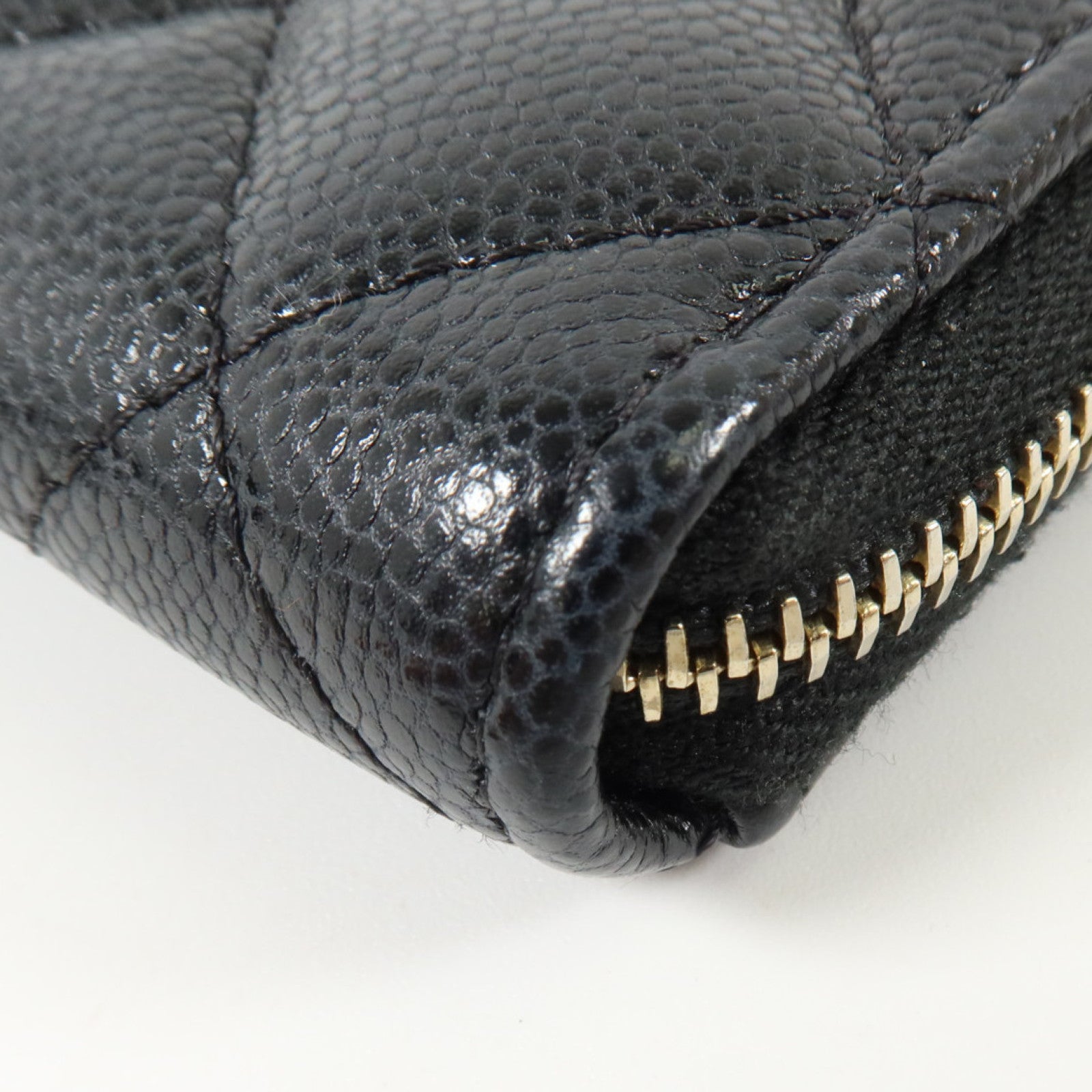 CHANEL 牛皮皮革Classic Zipped Card Holder金扣卡片套