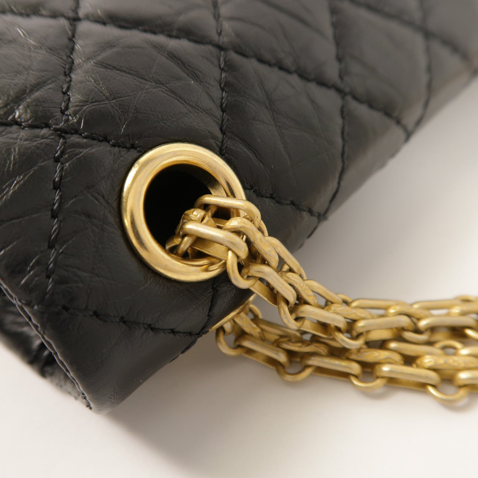 CHANEL 牛皮皮革2.55 Mini鏈帶肩背袋