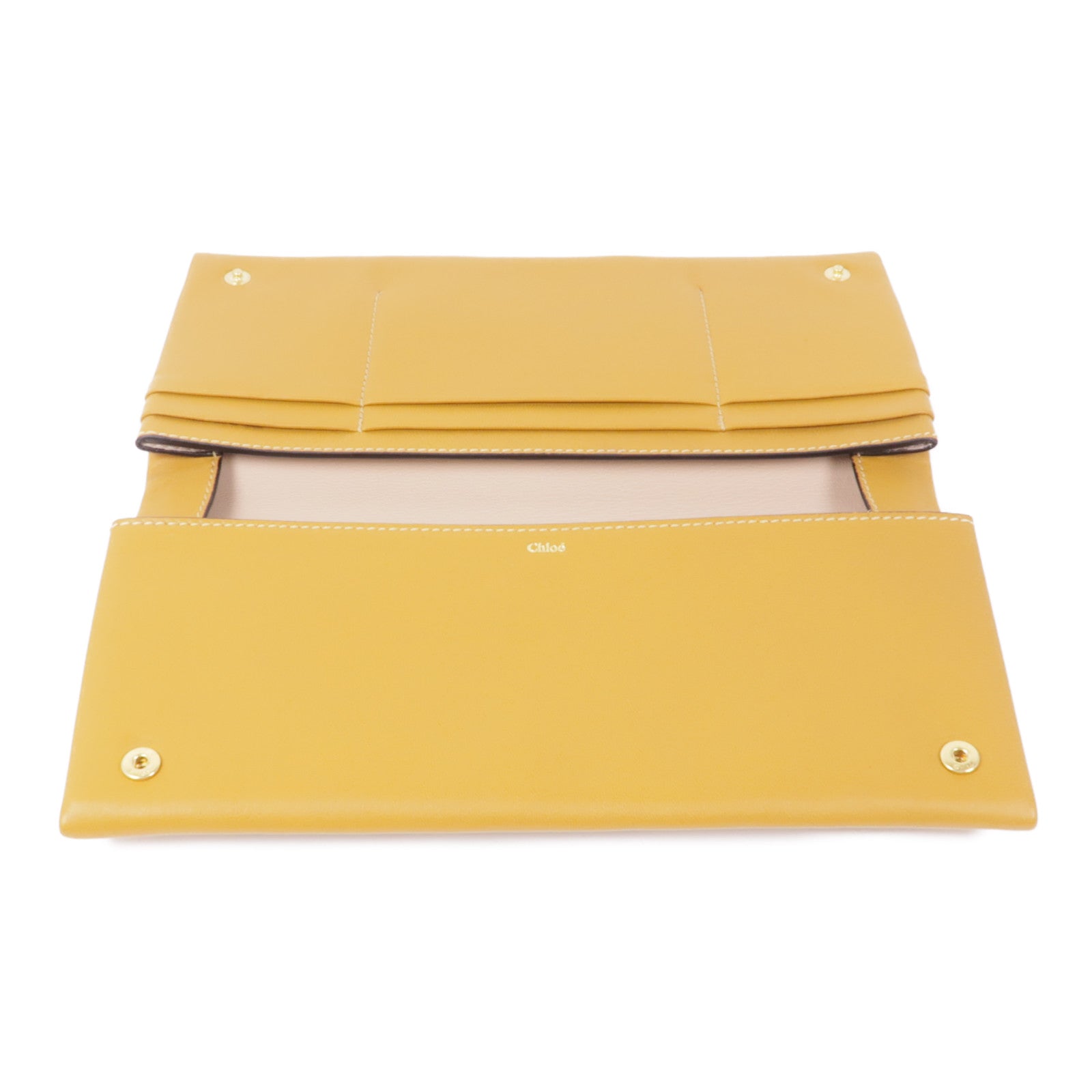 Chloe 【激減優惠】皮革Clutch/Large Wallet金扣手拿包