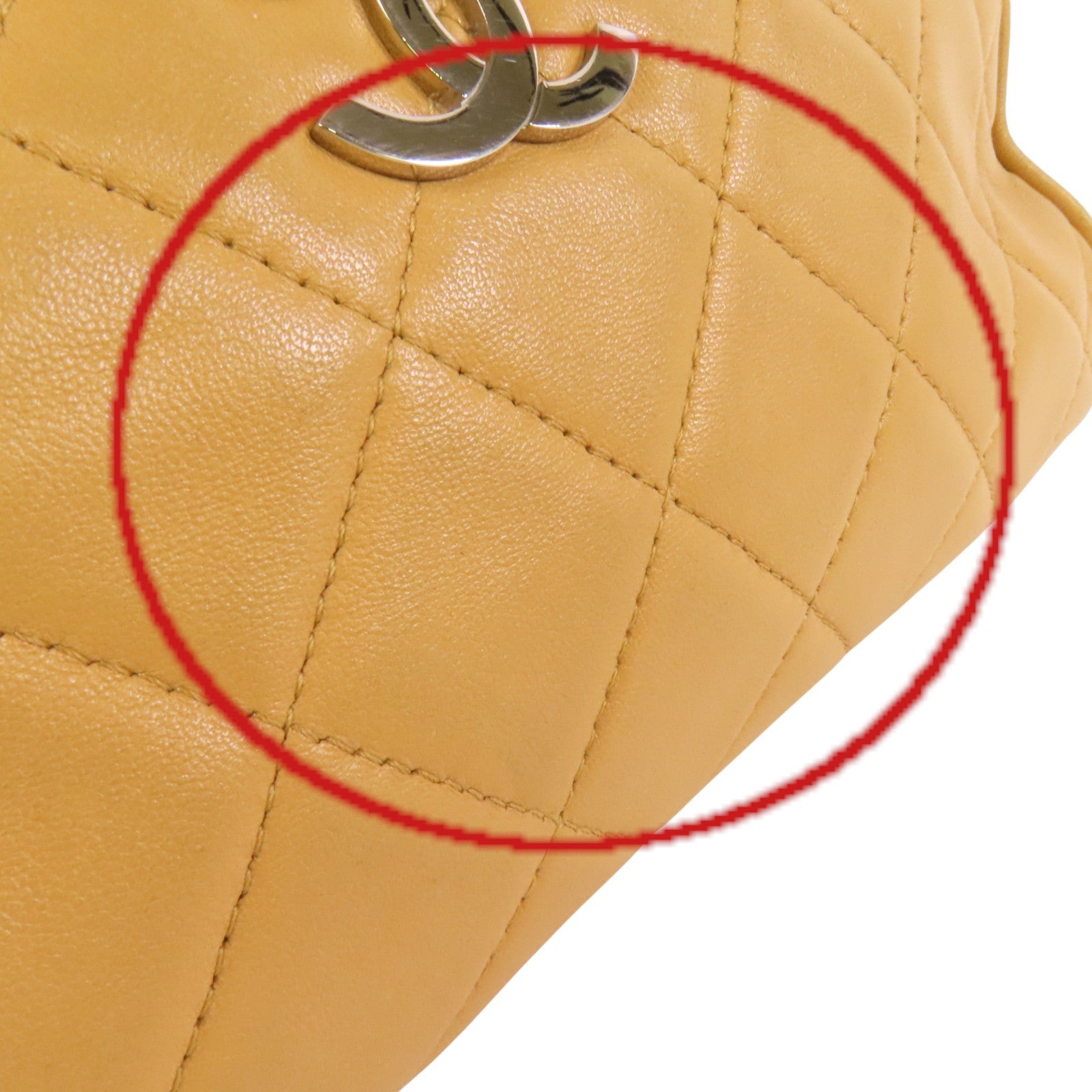 CHANEL 牛皮皮革Chain Shoulder銀扣鏈帶肩背袋