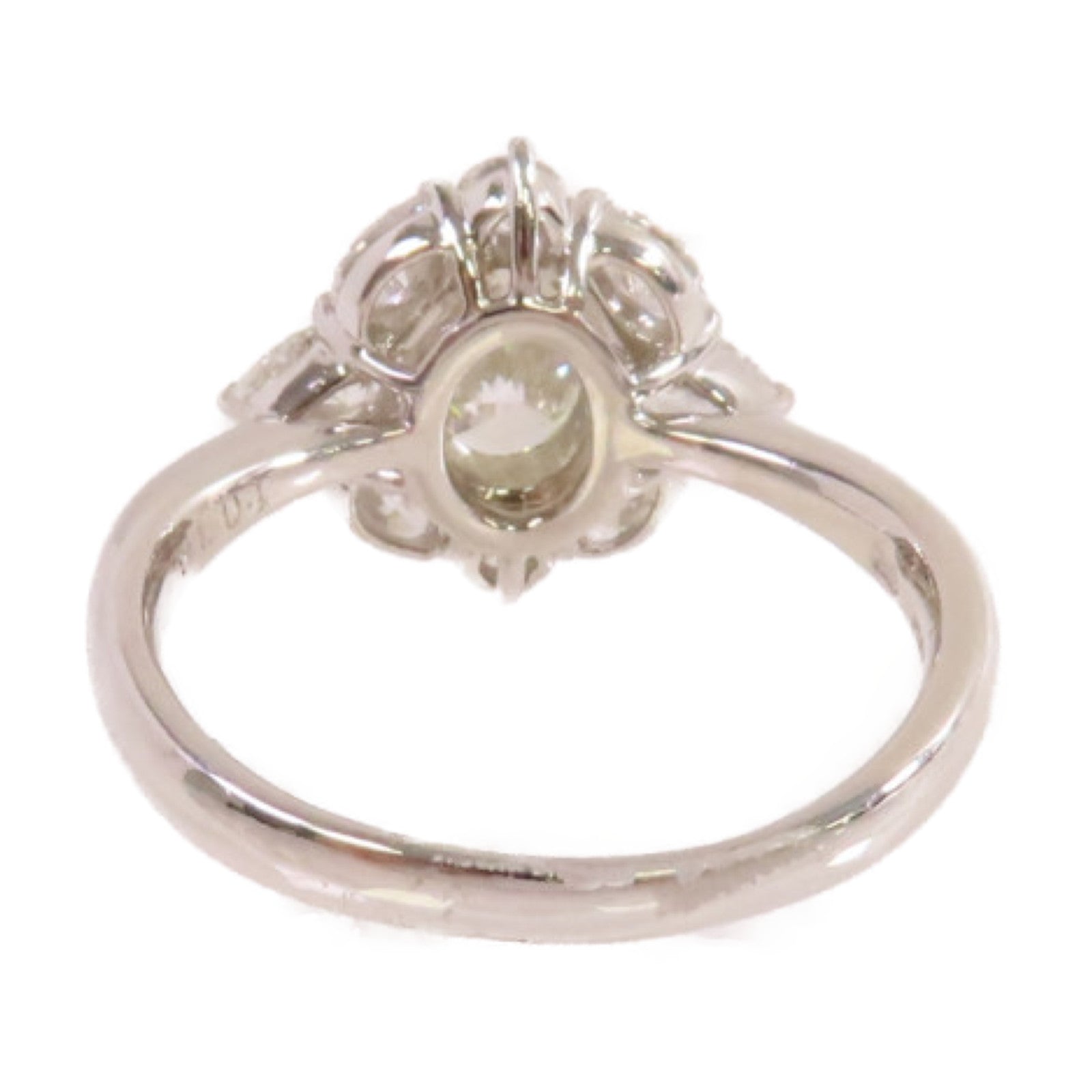 JEWELRY PT900鉑金/0.91ct鑚石/1.008ct鑚石Diamond Ring戒指US#7.5