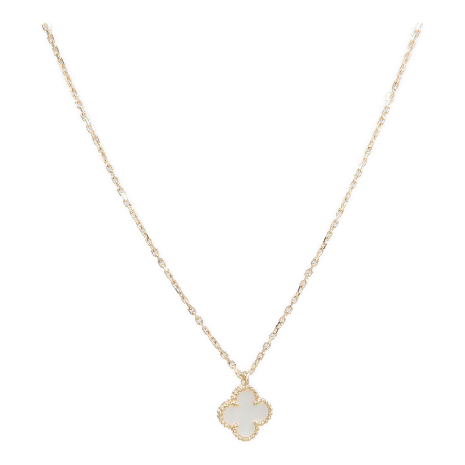 Van Cleef & Arpels 18K黃金/珍珠母貝Sweet Alhambra項鍊