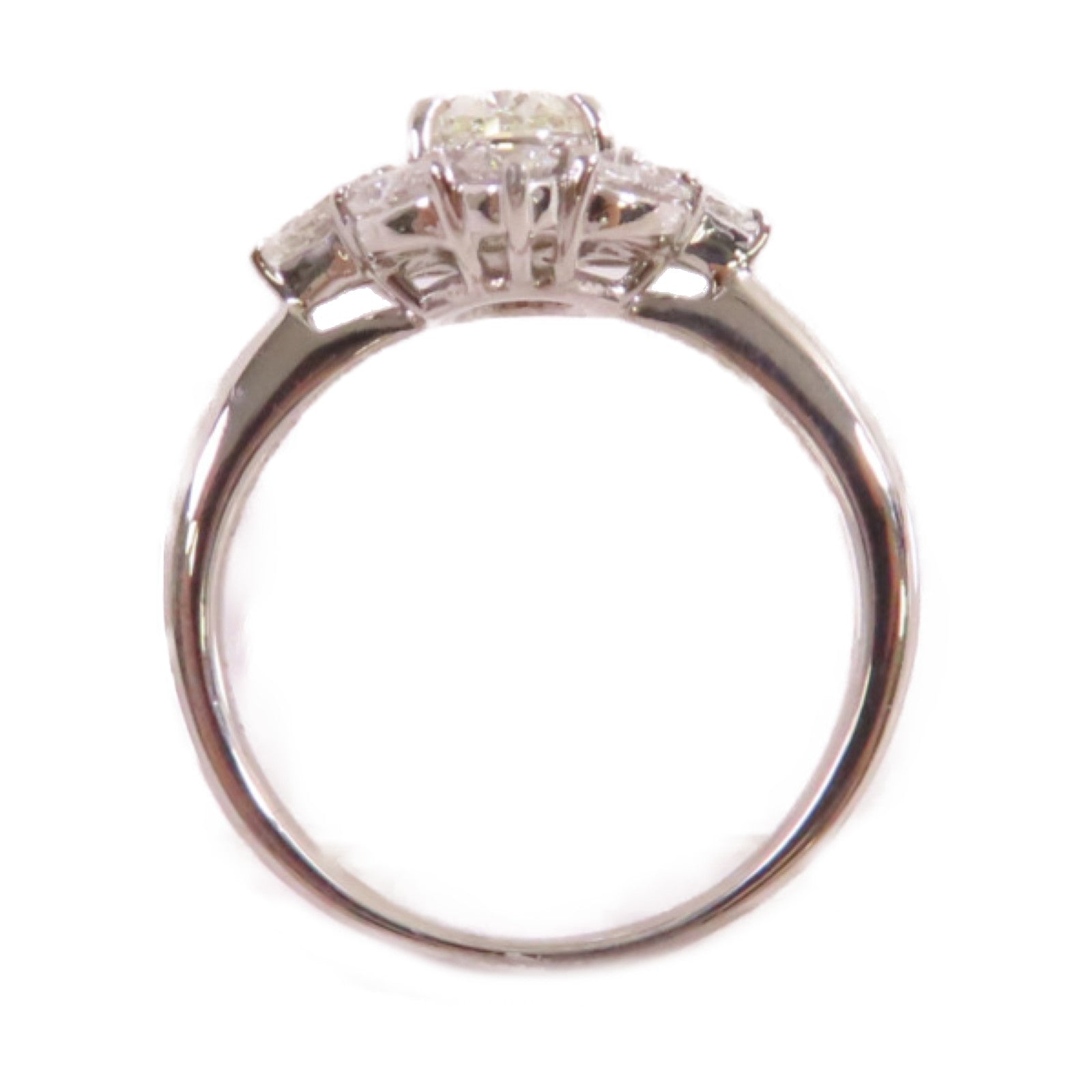 JEWELRY PT900鉑金/0.91ct鑚石/1.008ct鑚石Diamond Ring戒指US#7.5