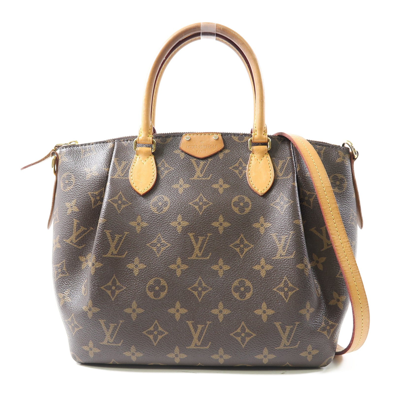 LOUIS VUITTON Monogram Turen金扣手挽肩背兩用袋啡色