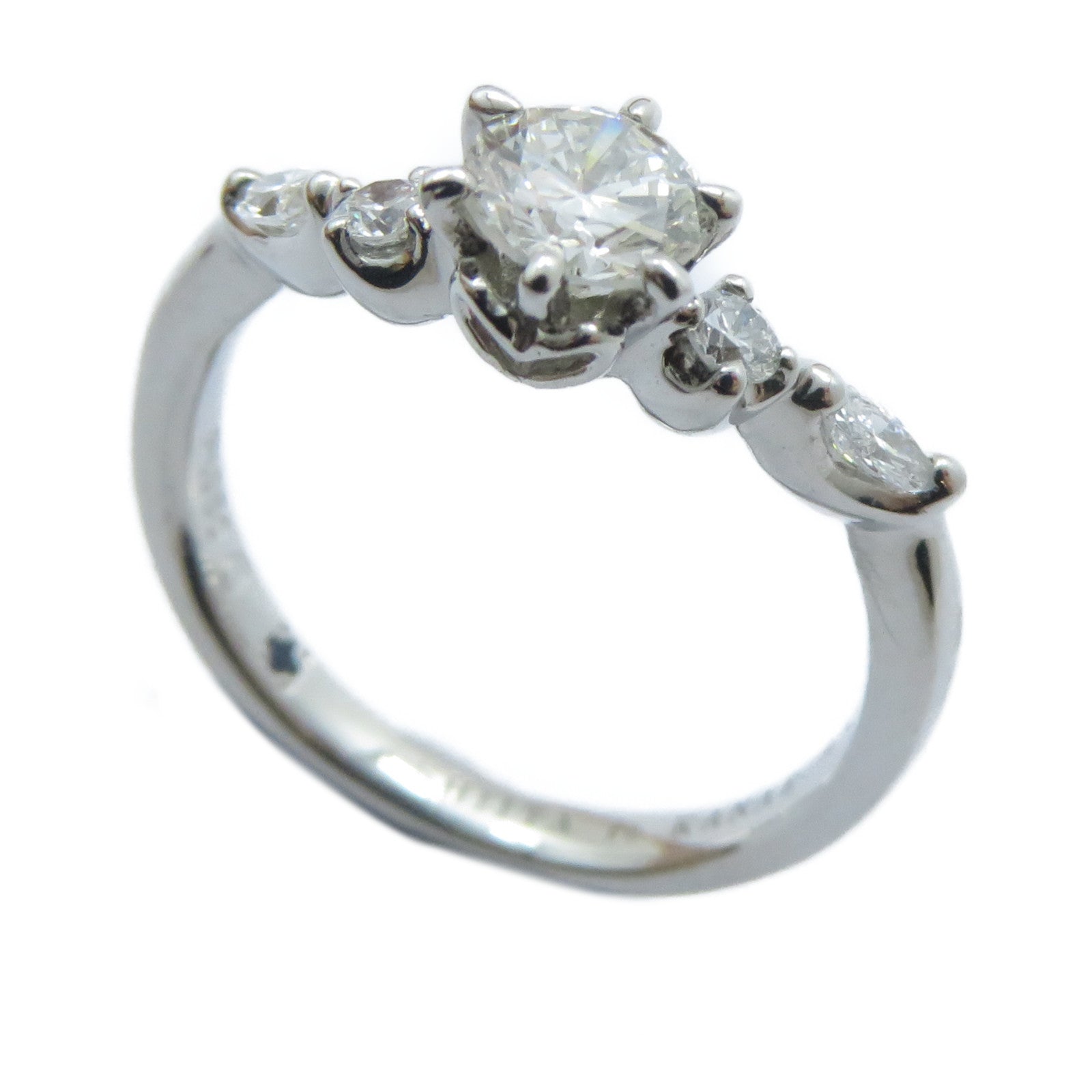 JEWELRY 【激減優惠】PT950鉑金Diamond Ring 0.356ct/0.177ct鑽石戒指US#4.25