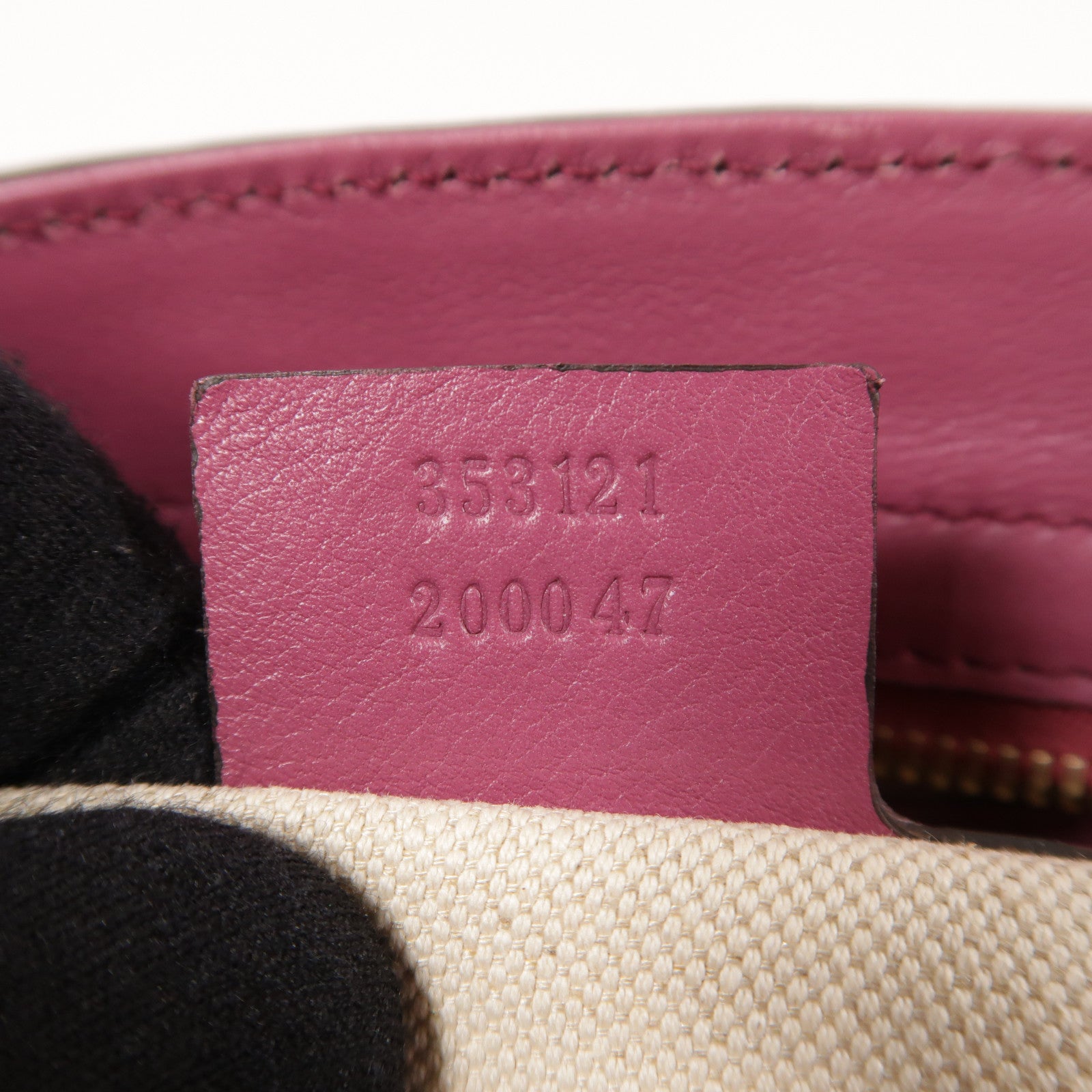 GUCCI GG GHW 2way Shoulder Bag Lather Purple