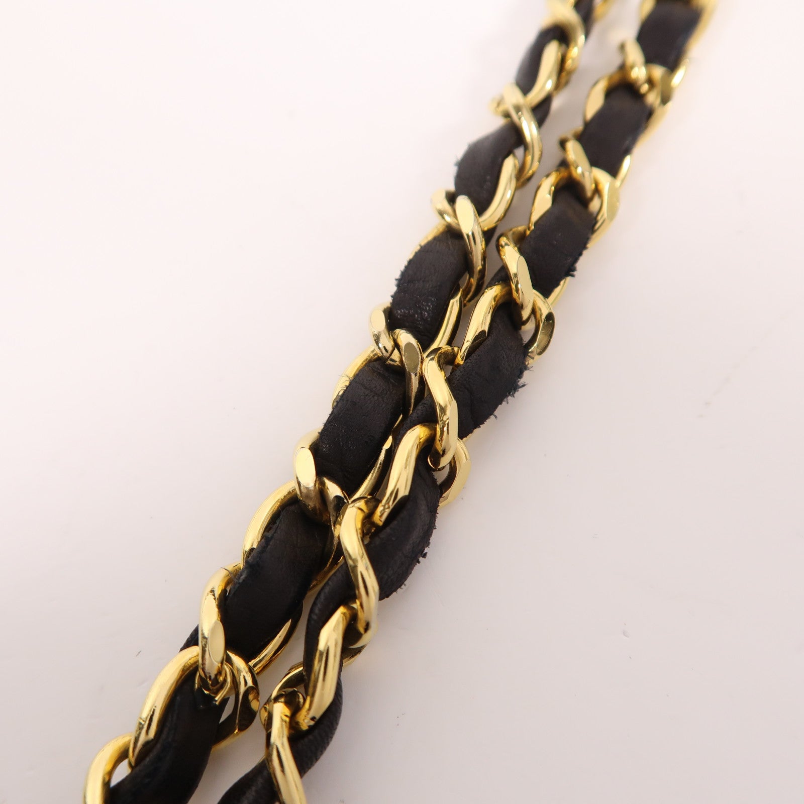 CHANEL 羊皮皮革Chain Shoulder金扣鏈帶肩背袋
