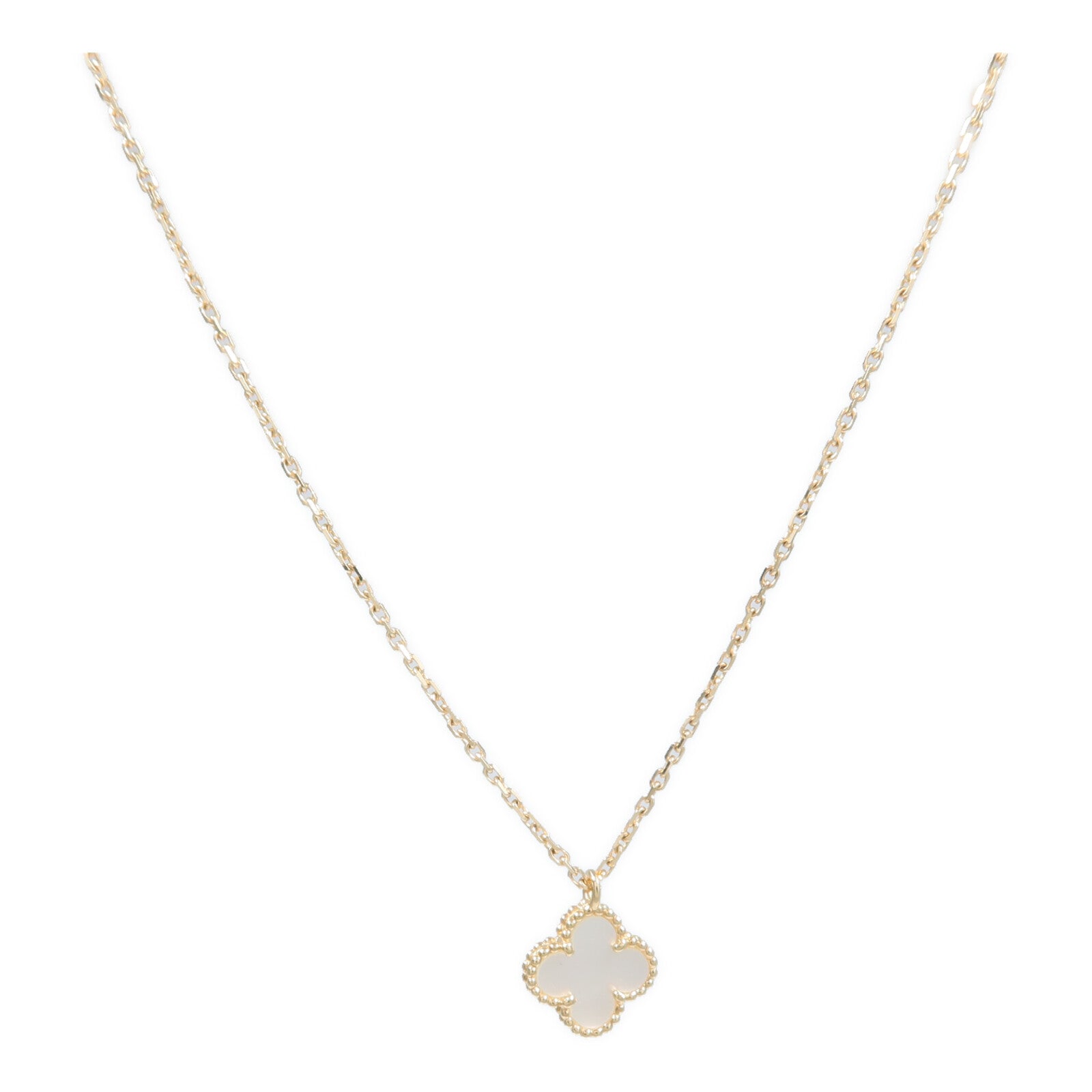 Van Cleef & Arpels 18K黃金/珍珠母貝Sweet Alhambra項鍊