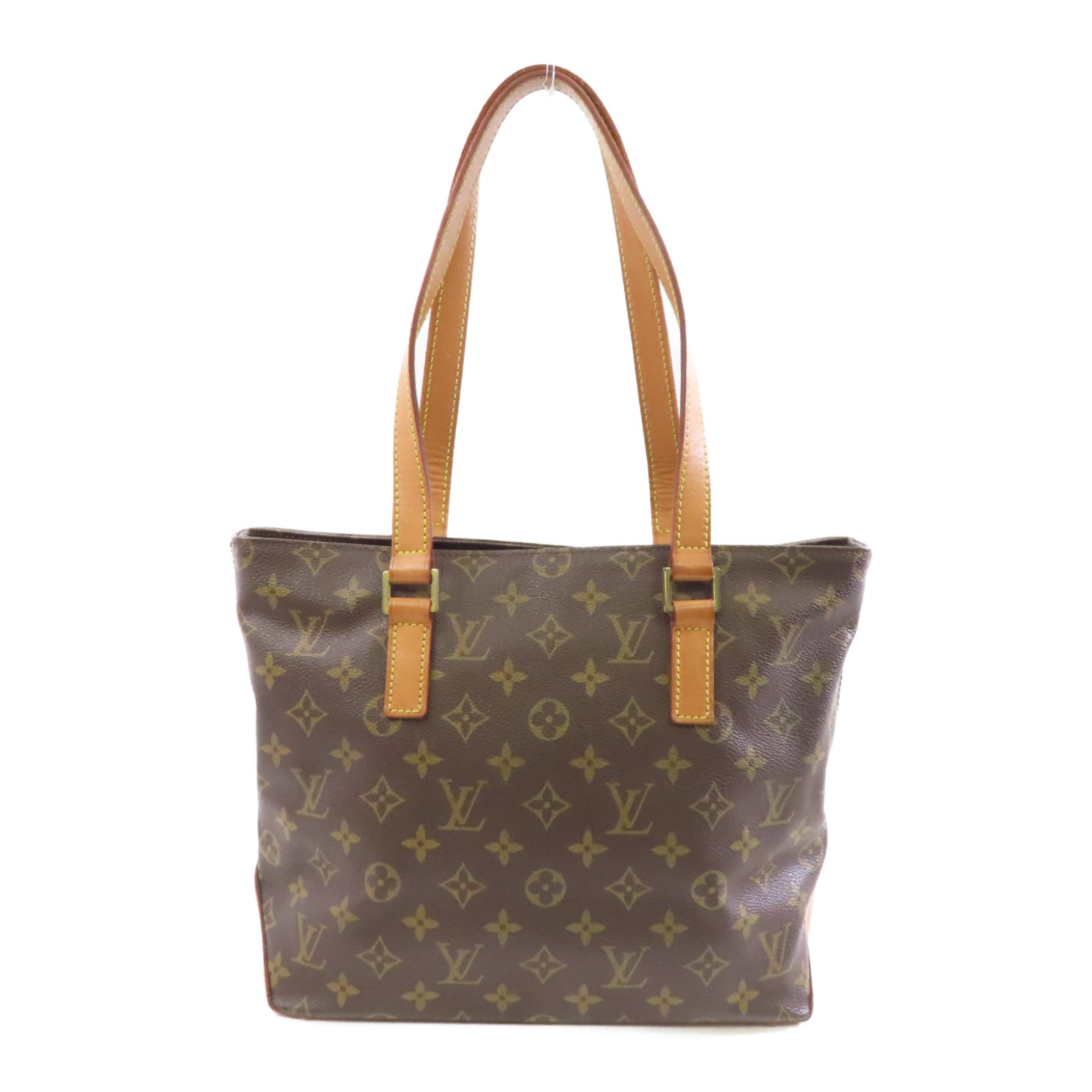 LOUIS VUITTON Monogram Cabas Piano金扣肩背袋啡色