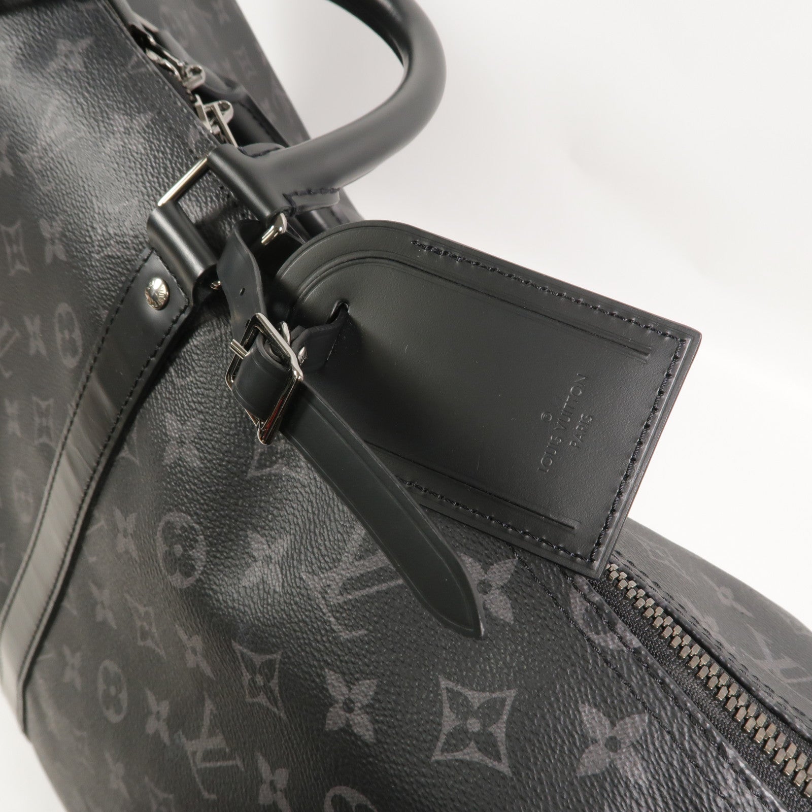 LOUIS VUITTON Monogram Eclipse Keepall Bandouliere 55手挽肩背兩用袋