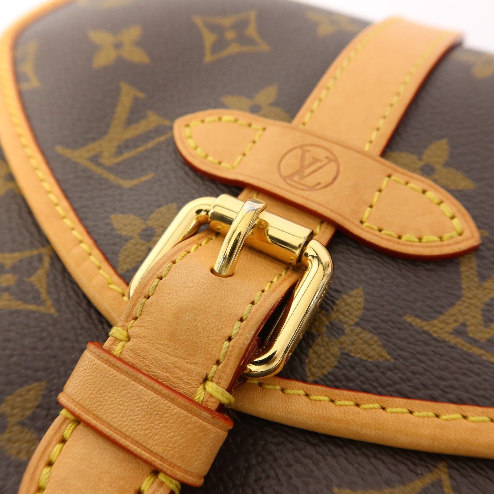 LOUIS VUITTON Monogram Saumur BB金扣手挽肩背兩用袋
