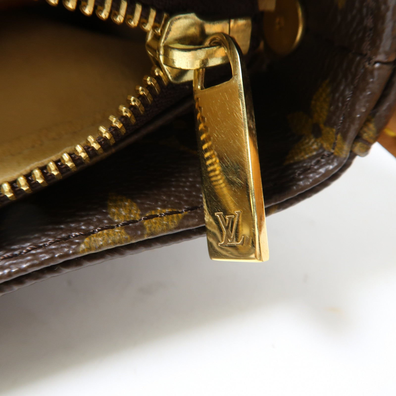 LOUIS VUITTON Monogram Looping GM金扣肩背袋啡色