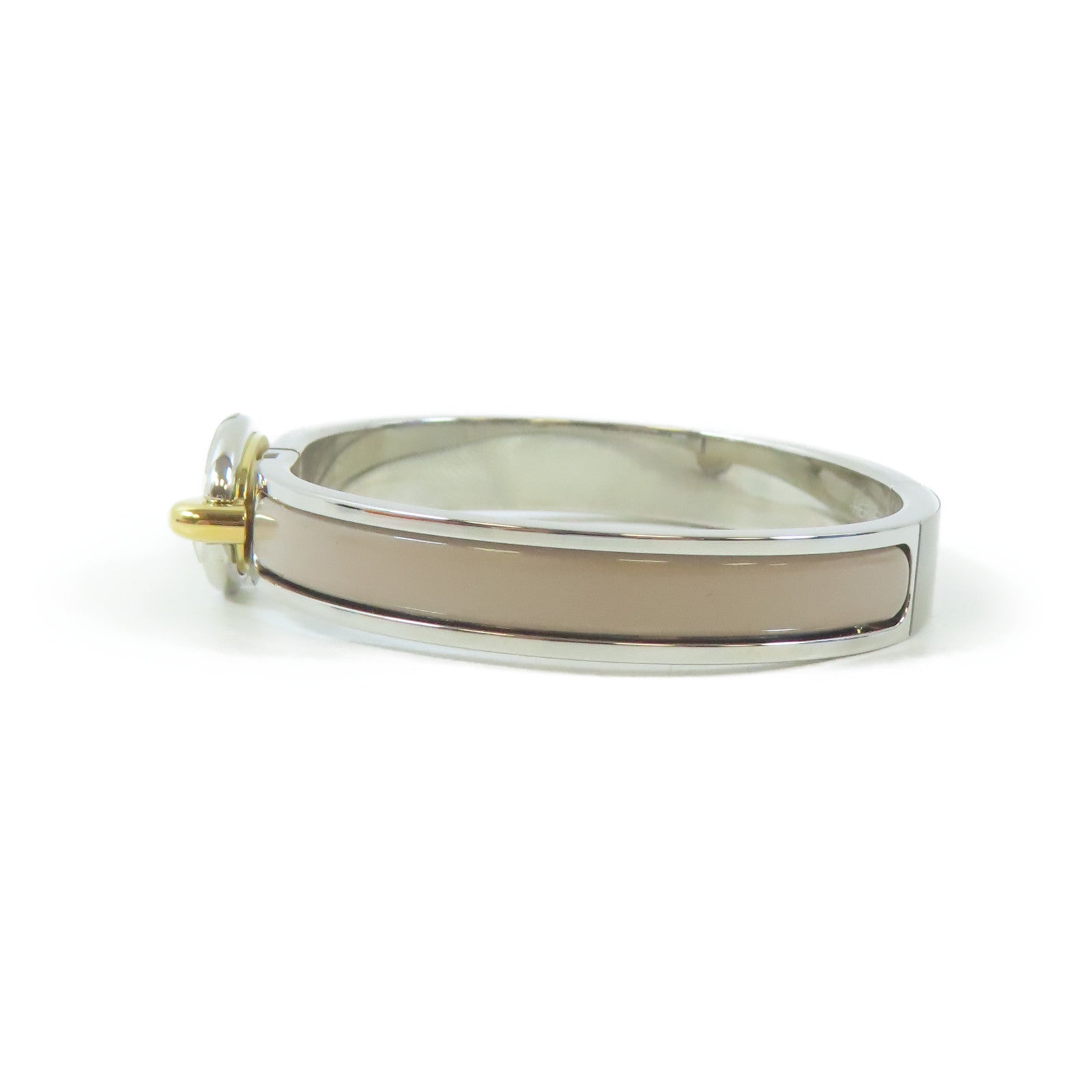 HERMES 金屬Mini Clic Chain D'Ancre Bracelet手鐲Marron Glace/銀色/粉紅色