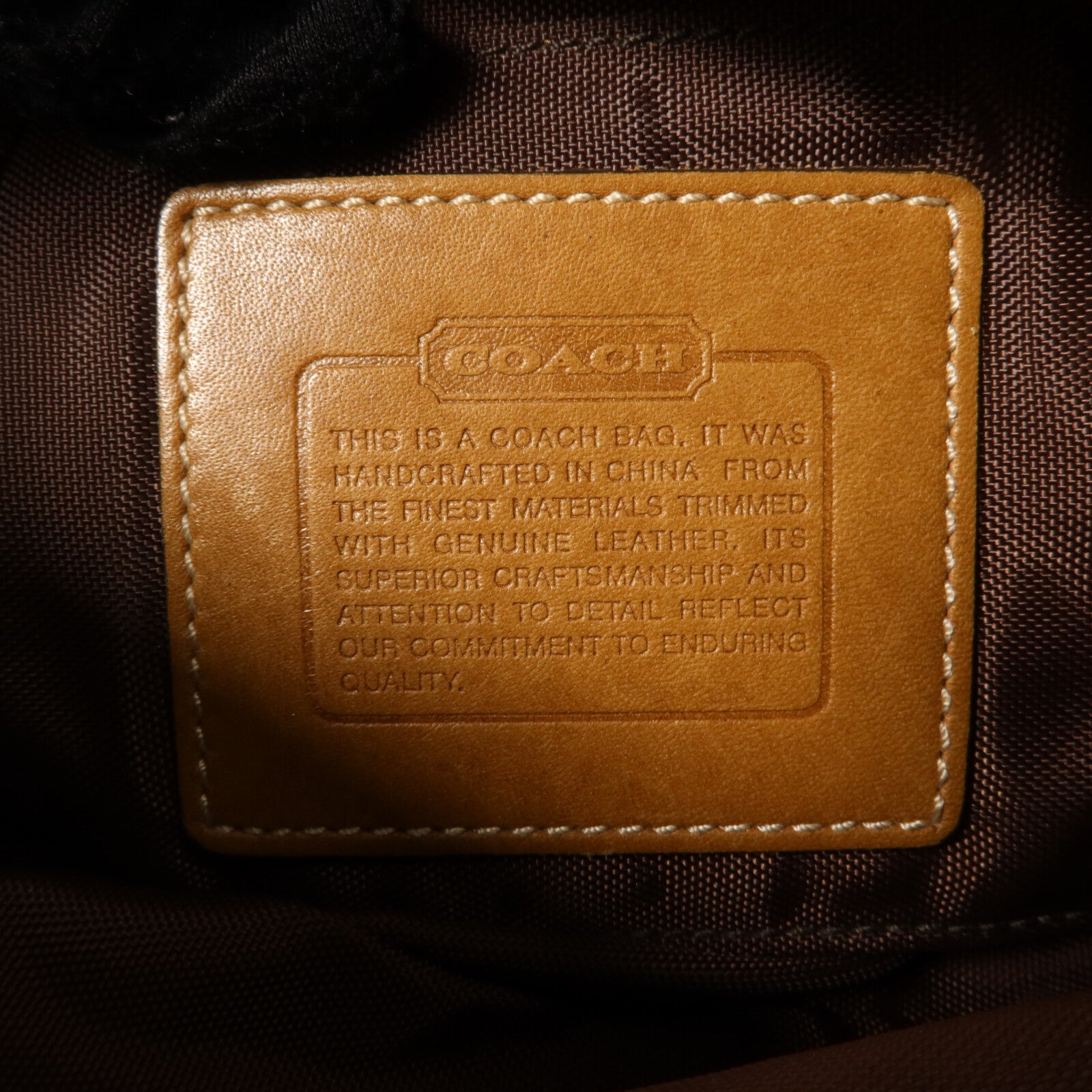 COACH 帆布Pouch肩背袋