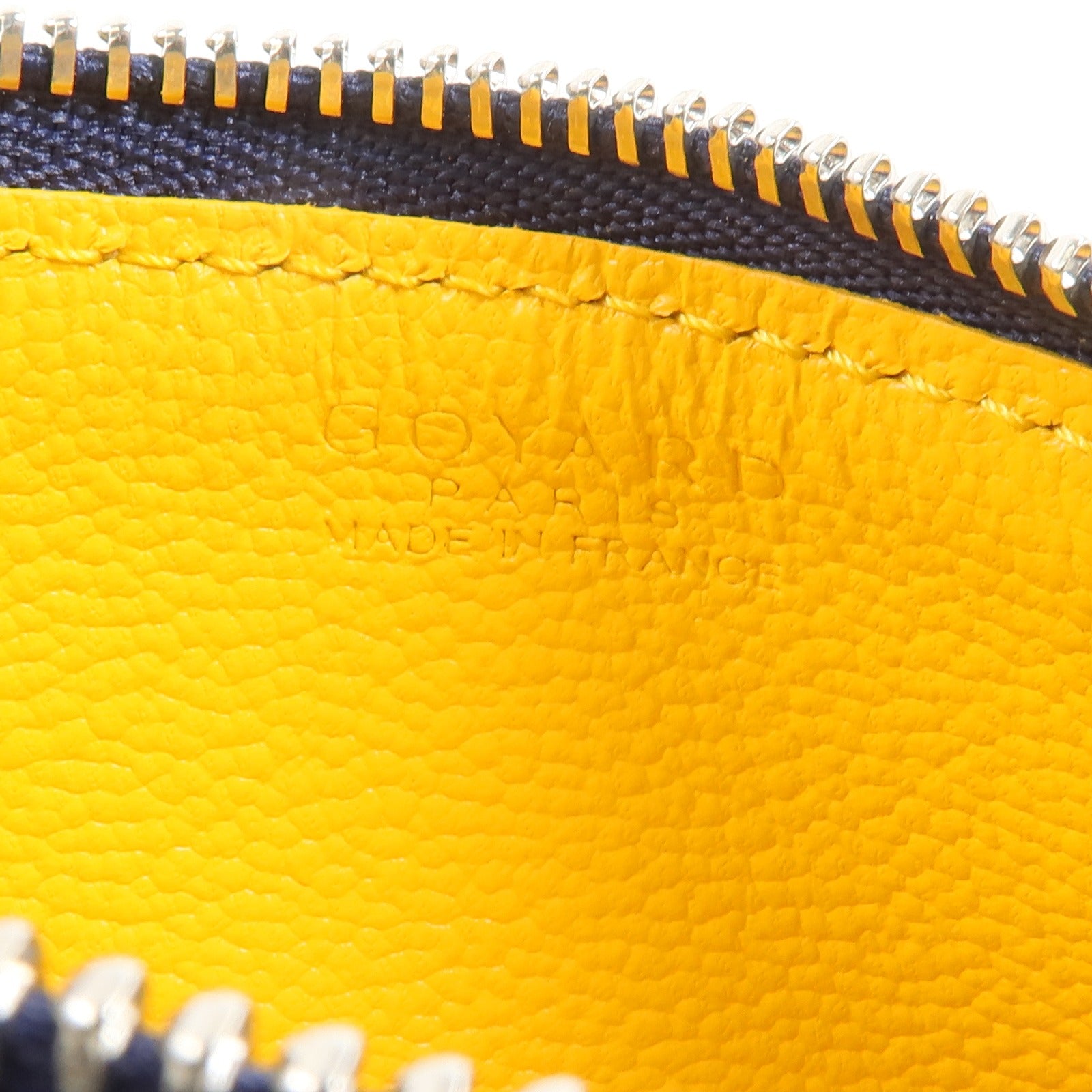 GOYARD 塗層帆布/牛皮皮革Bourbon Zipped卡片套