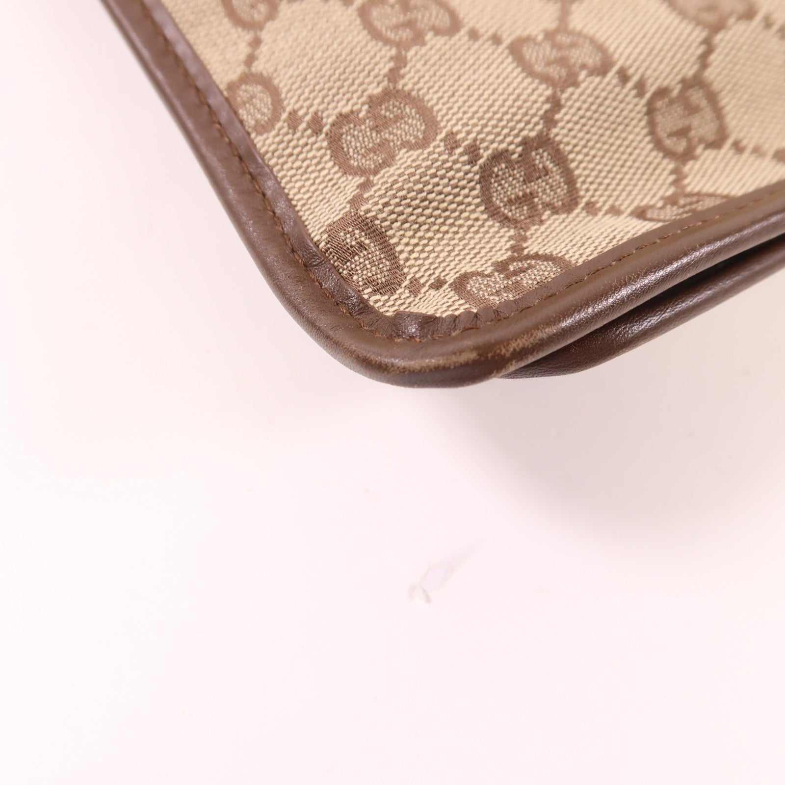 GUCCI 帆布Shoulder Bag銀扣肩背袋