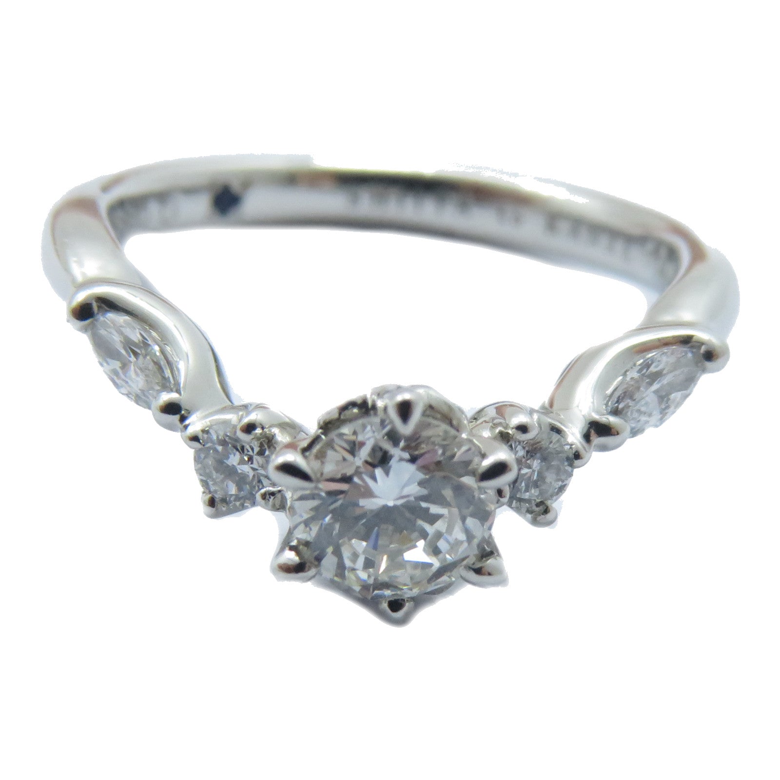 JEWELRY 【激減優惠】PT950鉑金Diamond Ring 0.356ct/0.177ct鑽石戒指US#4.25