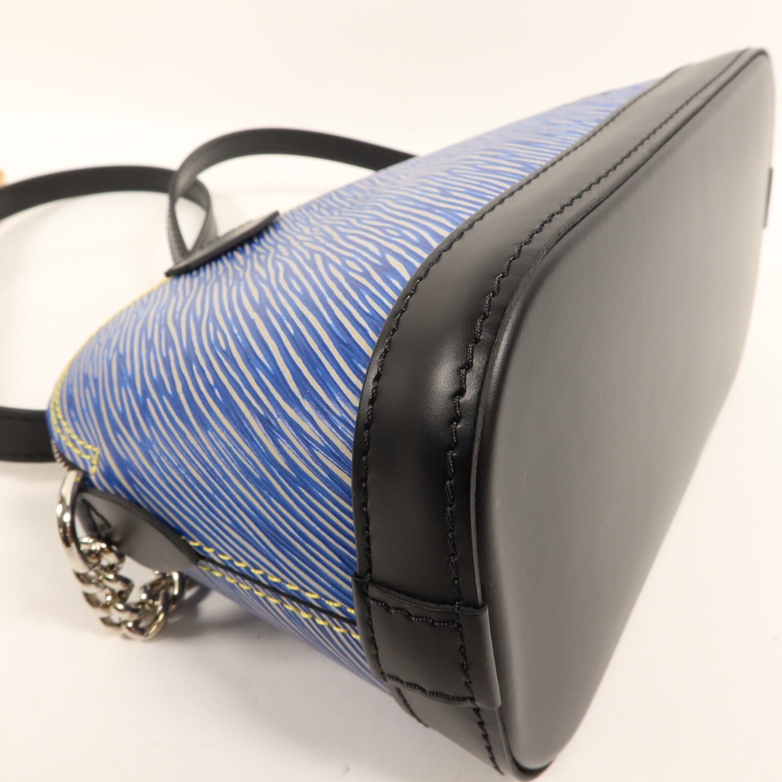 LOUIS VUITTON Epi/Denim Alma Mini鏈帶手挽袋