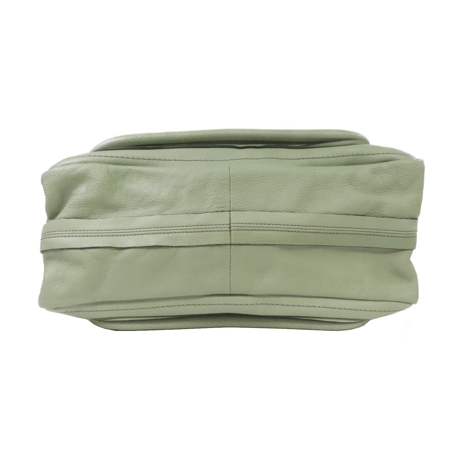 Chloe 牛皮皮革2 Way Shoulder金扣手挽肩背兩用袋綠色