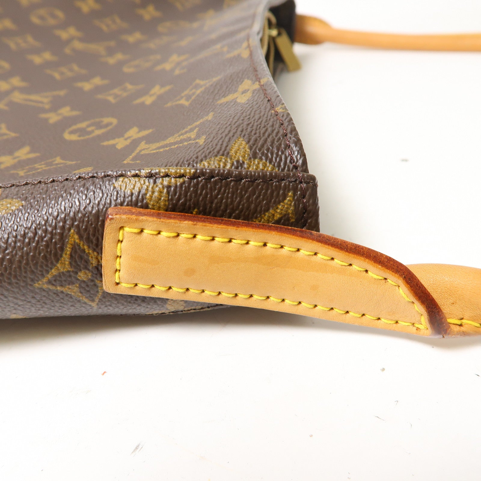 LOUIS VUITTON Monogram Looping GM金扣肩背袋啡色