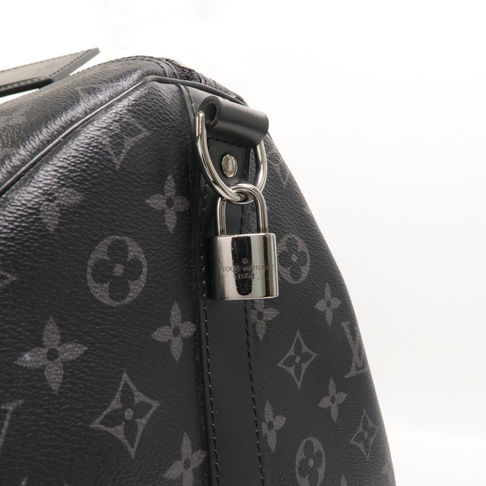 LOUIS VUITTON Monogram Eclipse Keepall Bandouliere 55手挽肩背兩用袋