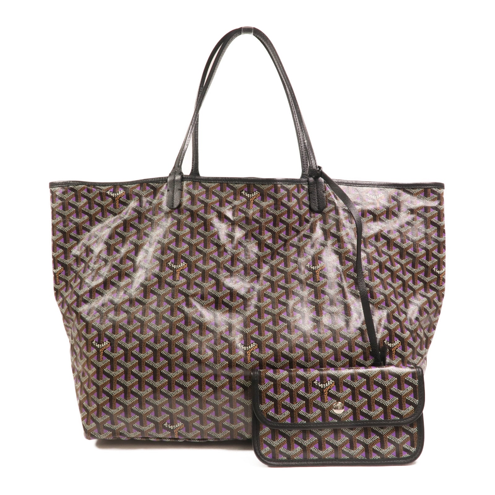 GOYARD 塗層帆布Saint Louis GM銀扣肩背袋