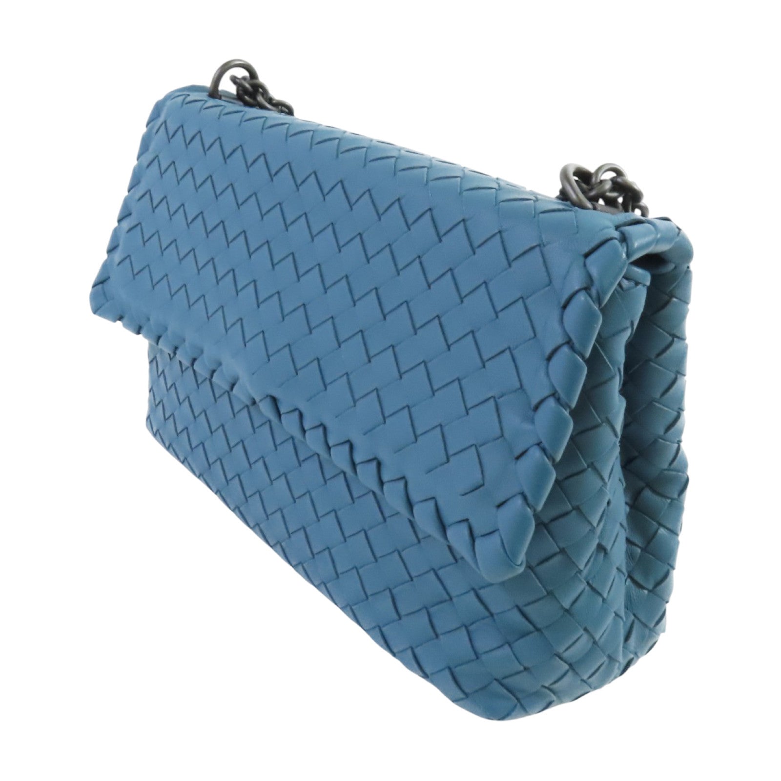 BOTTEGA VENETA 織紋皮革Olimpia鏈帶肩背袋